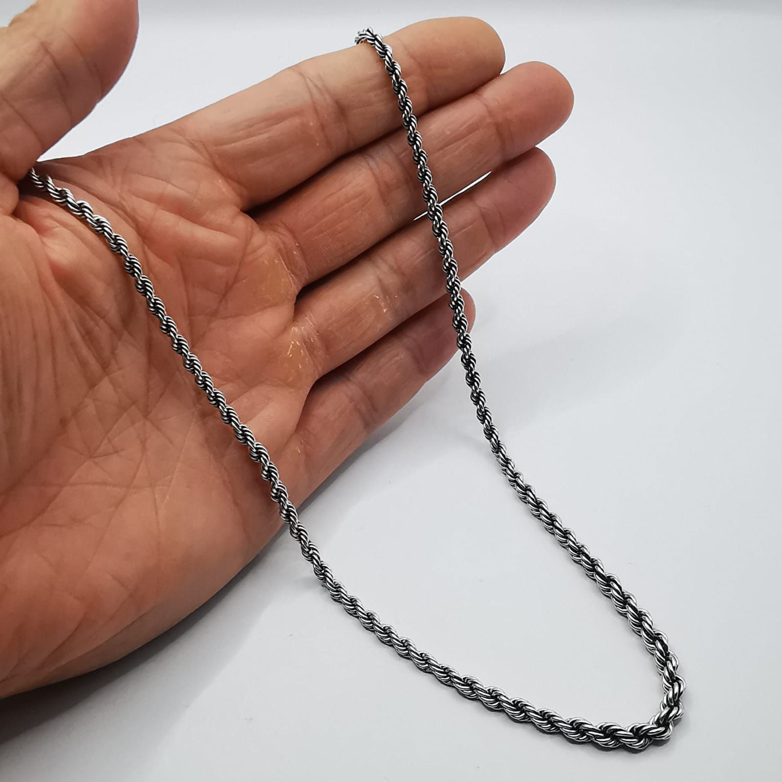 Sterling Silver × Vintage Vintage Statement Jewelry Chain, 925 Sterling Silver 19,49g Size ONE SIZE - 5 Thumbnail