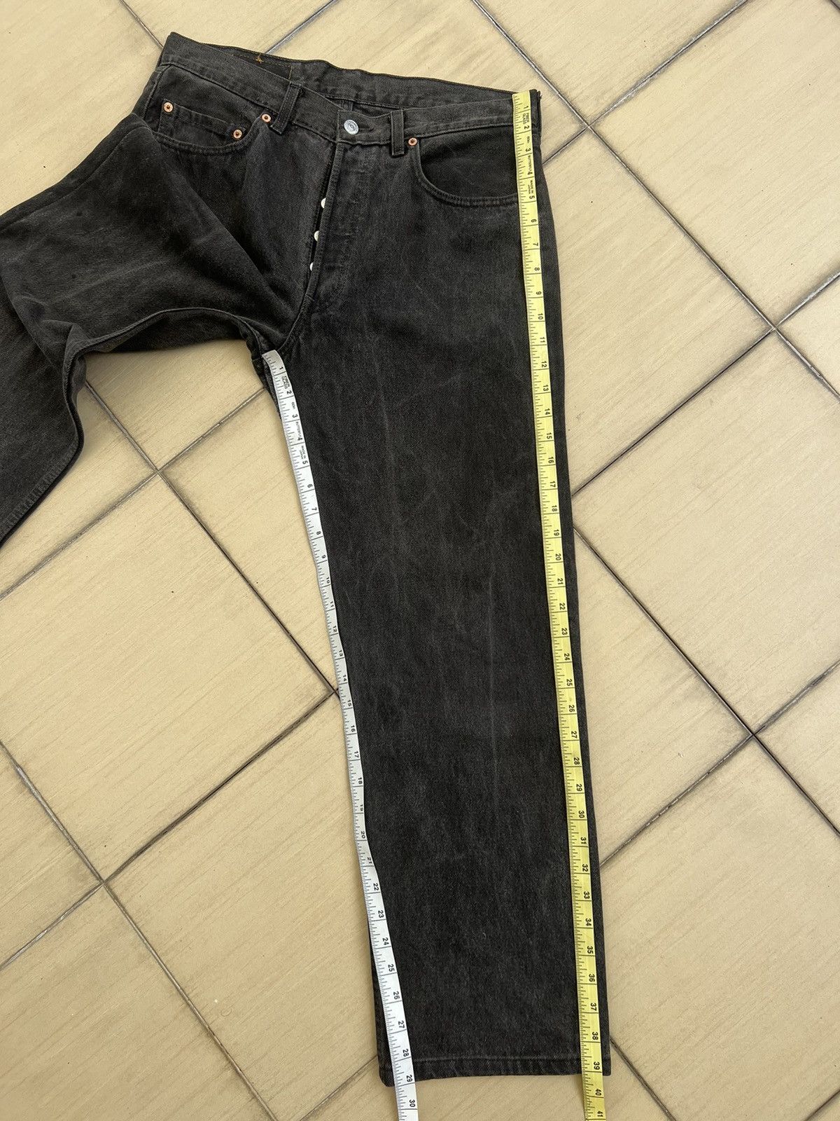 Levi's Vintage 1992 Levi’s 501 Jeans Faded Black Denim Size US 33 - 5 Thumbnail
