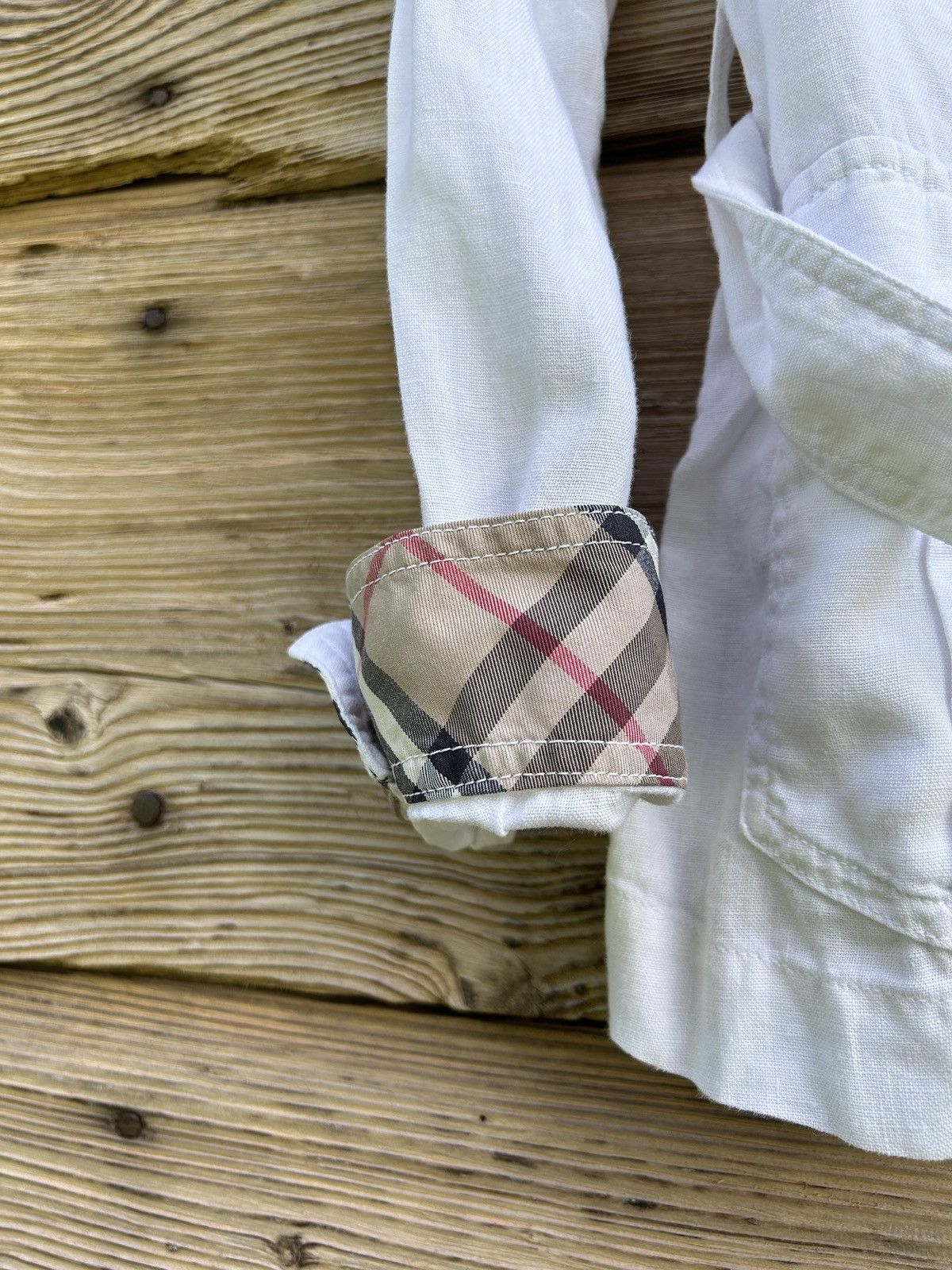 Burberry Vintage Burberry London Linen Belted Light Jacket Size M / US 6-8 / IT 42-44 - 8 Thumbnail
