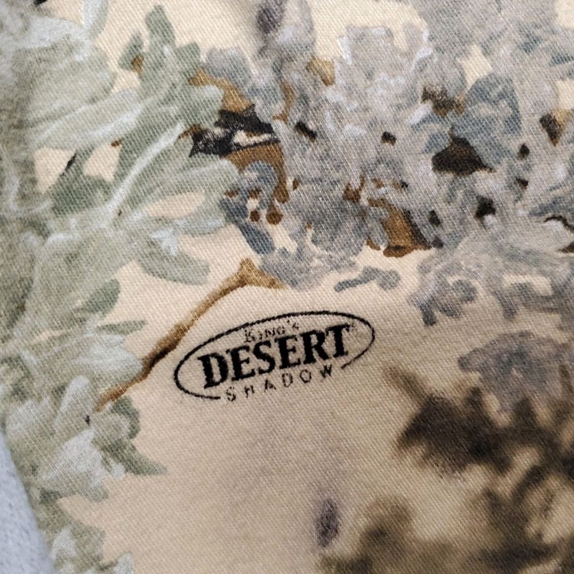 Vintage VINTAGE Kings Camo Pants Mens 38x29 Camouflage Cargo Adjustable Waist VTG Green Brown Desert Shadow Nike? Size US 38 / EU 54 - 4 Thumbnail