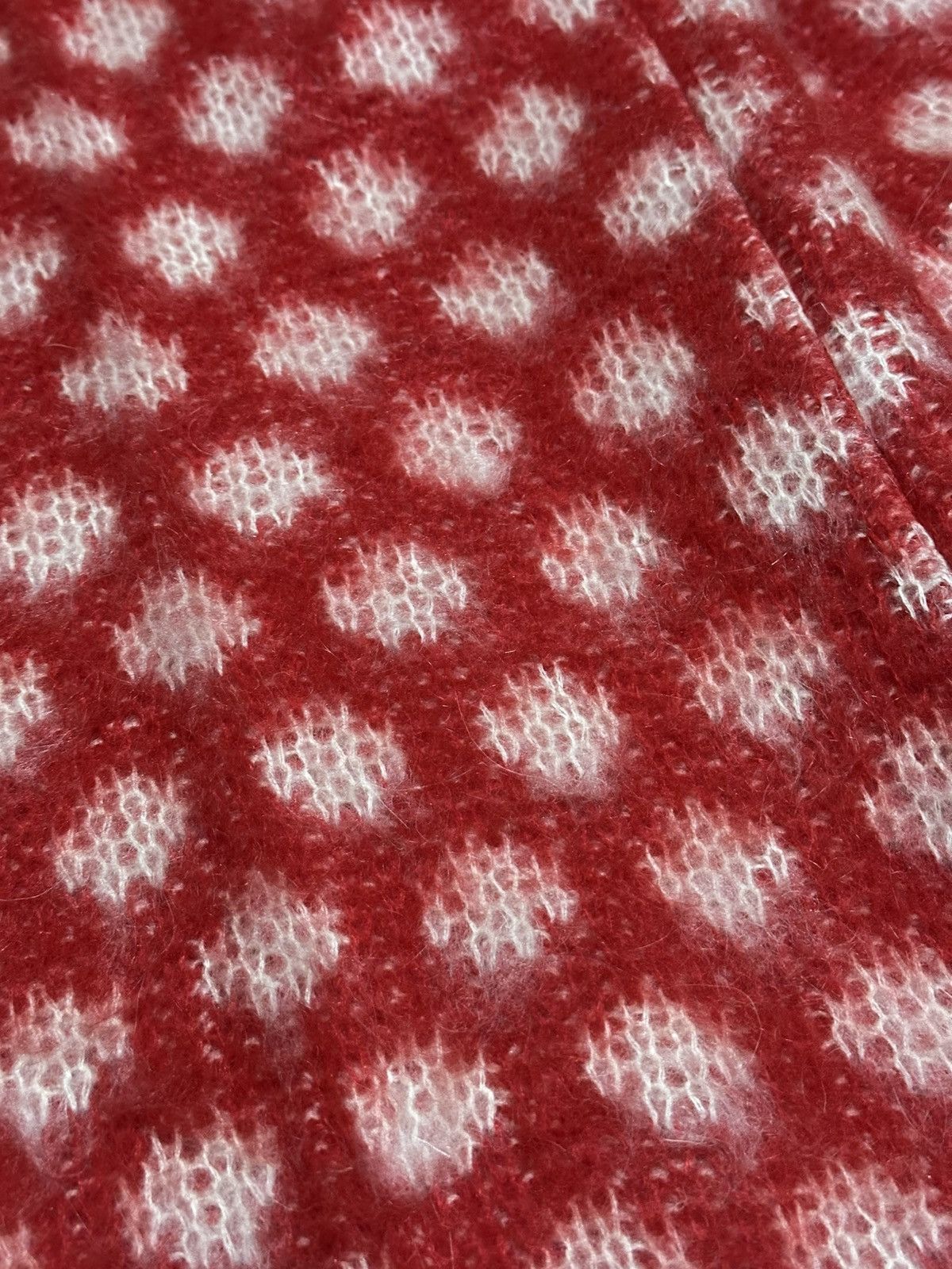 Marni Marni DINGYUN ZHANG fw23 Mohair red & white dots pants Size 27" / US 4 / IT 40 - 3 Thumbnail
