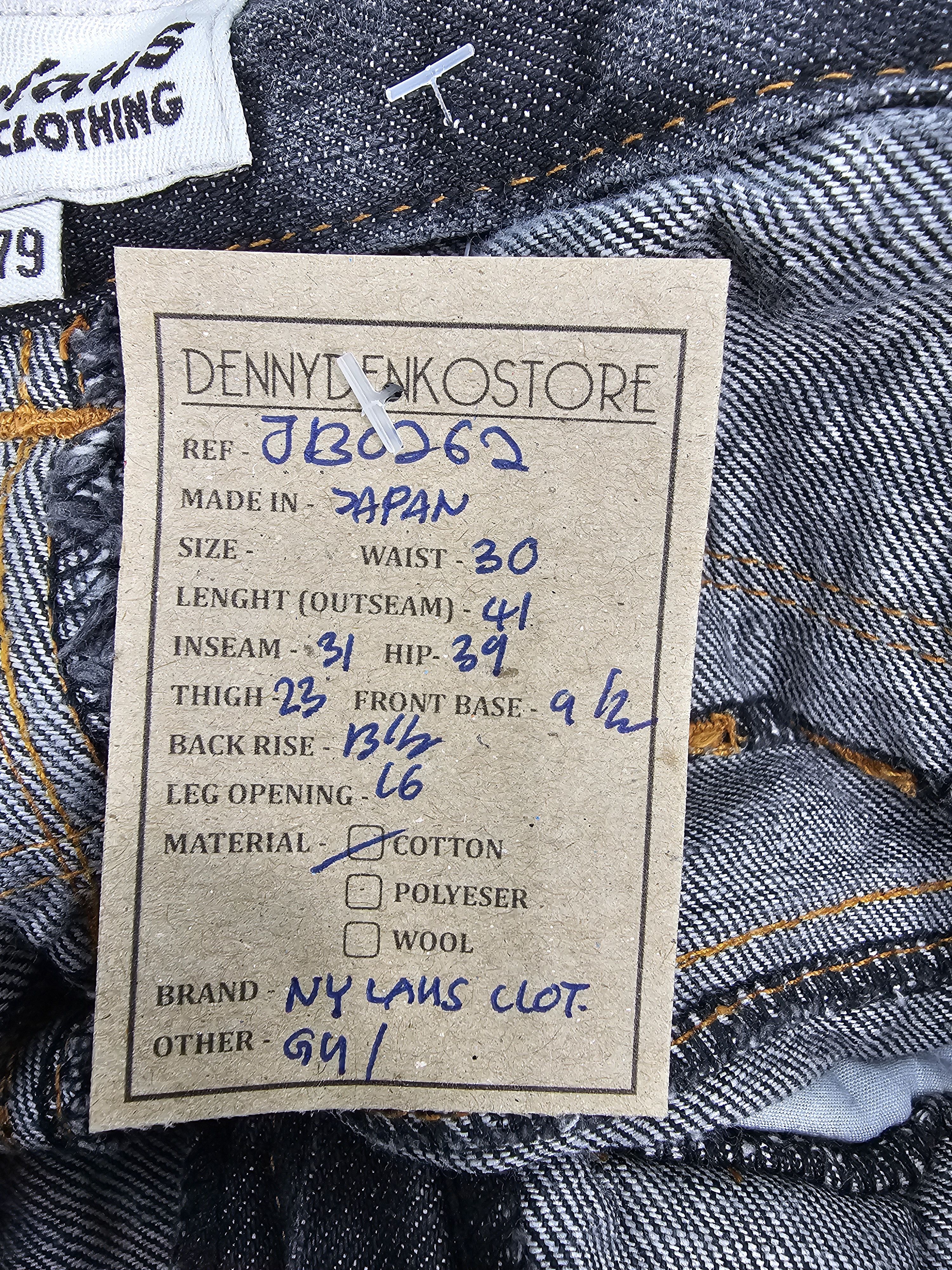 Japanese Brand NYLAUS CLOTHING Double Waist Punk Bondage Design Jean JB0262 Size US 30 / EU 46 - 15 Thumbnail