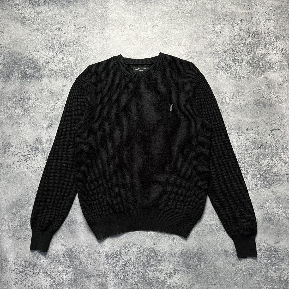 Allsaints × Vintage Vintage Allsaints Black Sweater Streetwear Y2K Designer Size US M / EU 48-50 / 2 - 1 Thumbnail