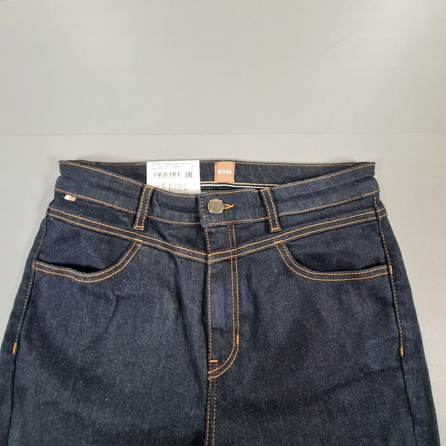 Hugo Boss HUGO BOSS Womens Jeans Blue W30 L28 Skinny Crop Selvedge Stretch Denim Jeans Size 30" / US 8 / IT 44 - 2 Thumbnail