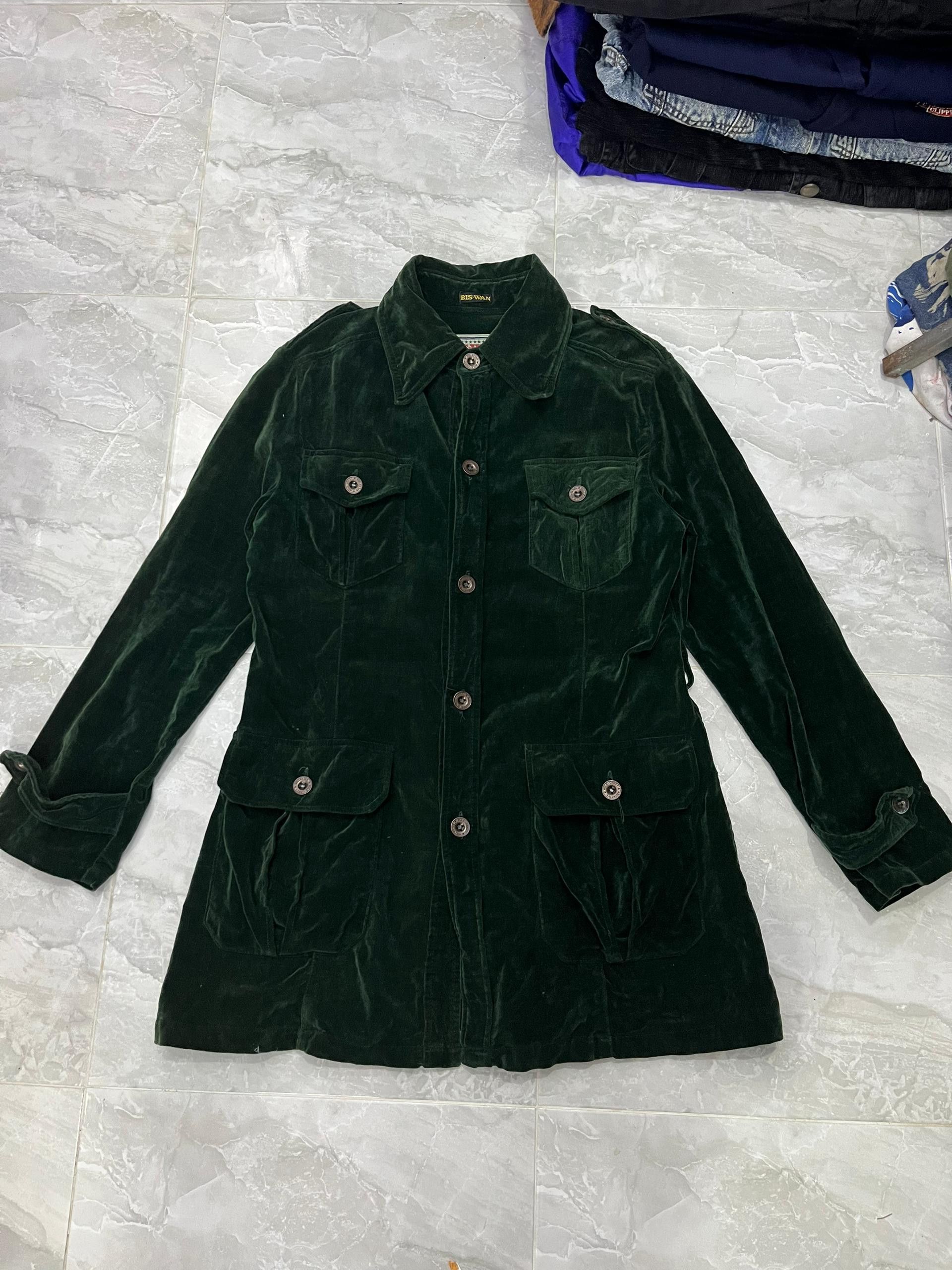 Vintage Archive BIS-WAN Emerald Velvet Western Jacket Size S / US 4 / IT 40 - 10 Thumbnail