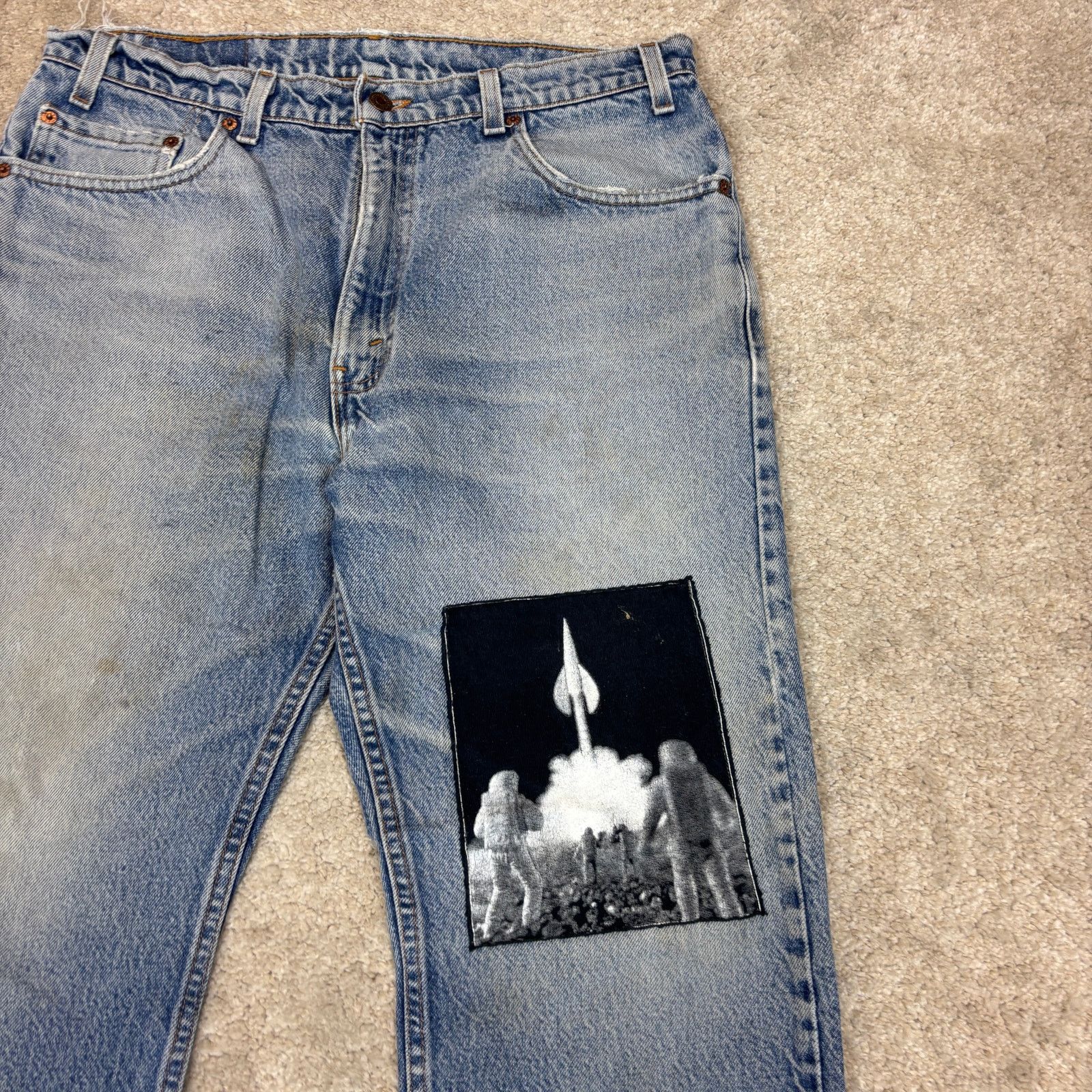Levi's × Vintage Vintage 90s Levi's 505 Regular Fit Straight Leg Jeans 36x30 Size US 36 / EU 52 - 2 Thumbnail