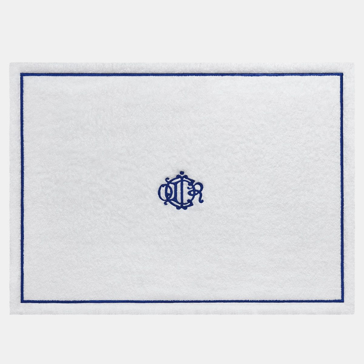 Dior o1bcso1str0225 Size:OS/ Bath Mat in White/Blue Size ONE SIZE - 1 Thumbnail