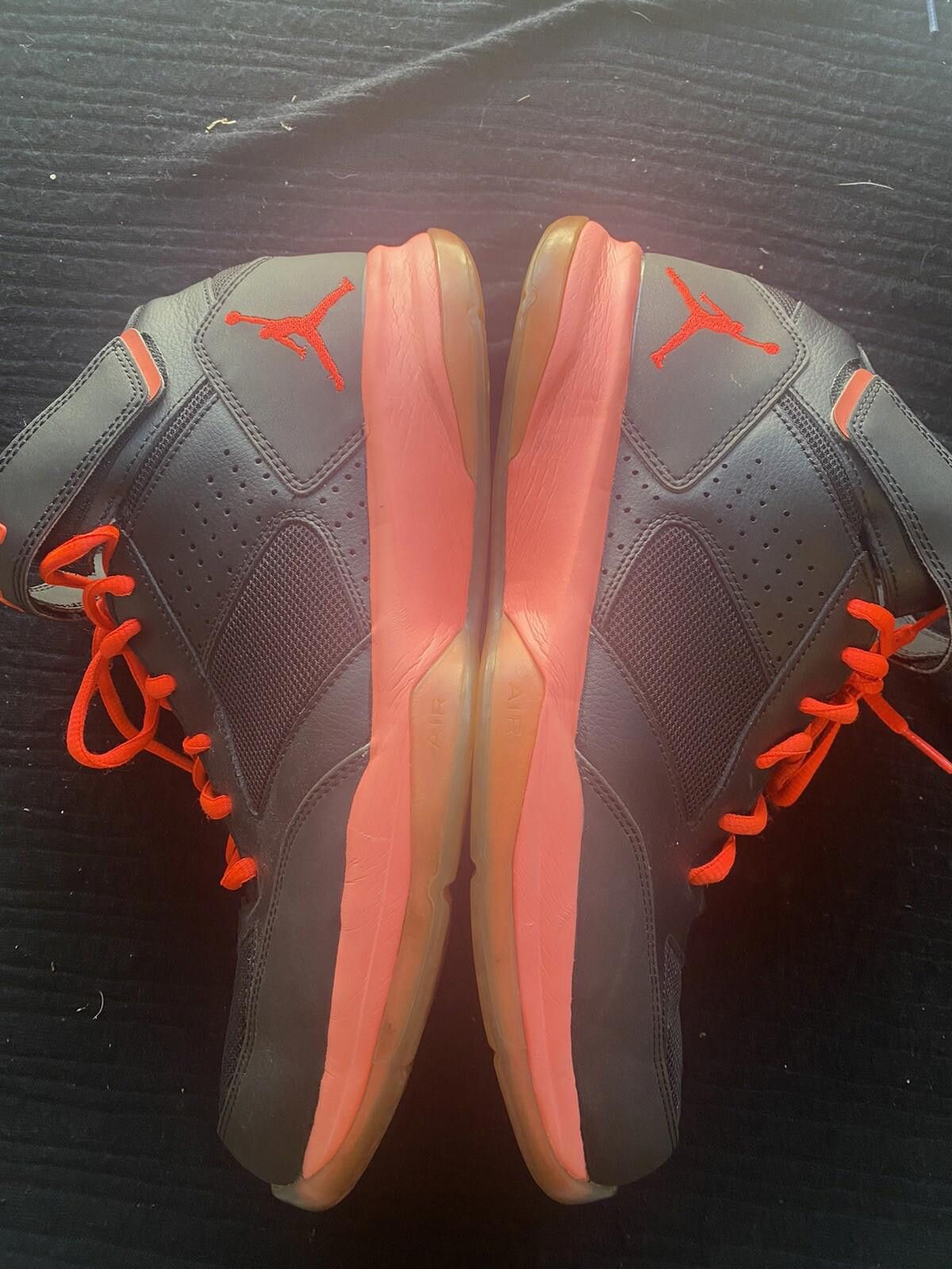 Jordan Brand Jordan BCT Mid 2 Black Red Infrared Shoes 11.5 616362-023 Size US 11.5 / EU 44-45 - 7 Thumbnail