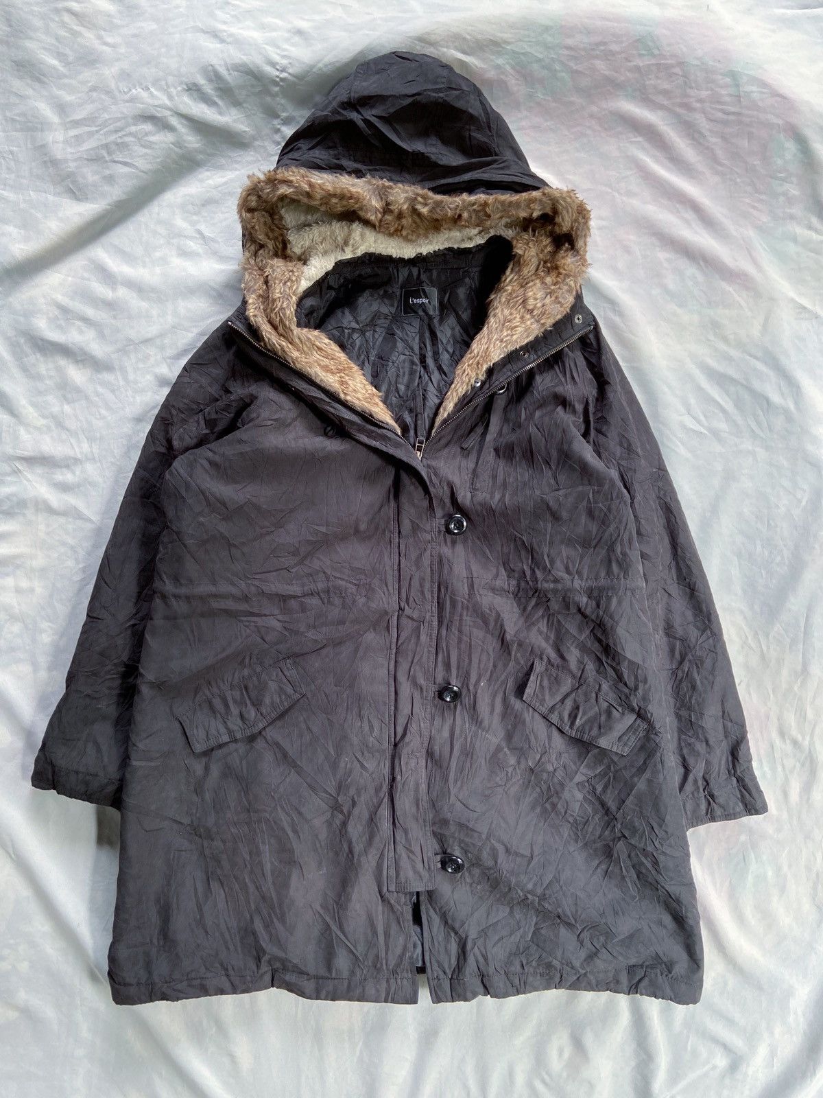 Japanese Brand JAPANESE L'ESPOIR FAUX FUR PARKA JACKET Size US XXL / EU 58 / 5 - 1 Thumbnail