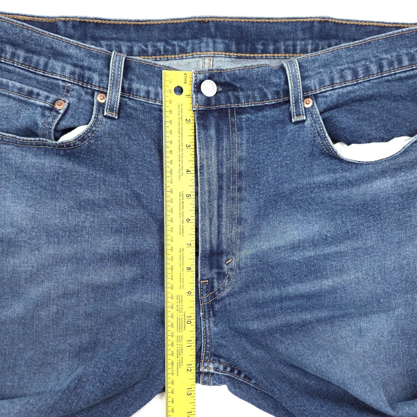 Levi's Levis 512 Jeans Mens 38x30 Blue Denim Slim Taper Fit Size US 38 / EU 54 - 5 Thumbnail