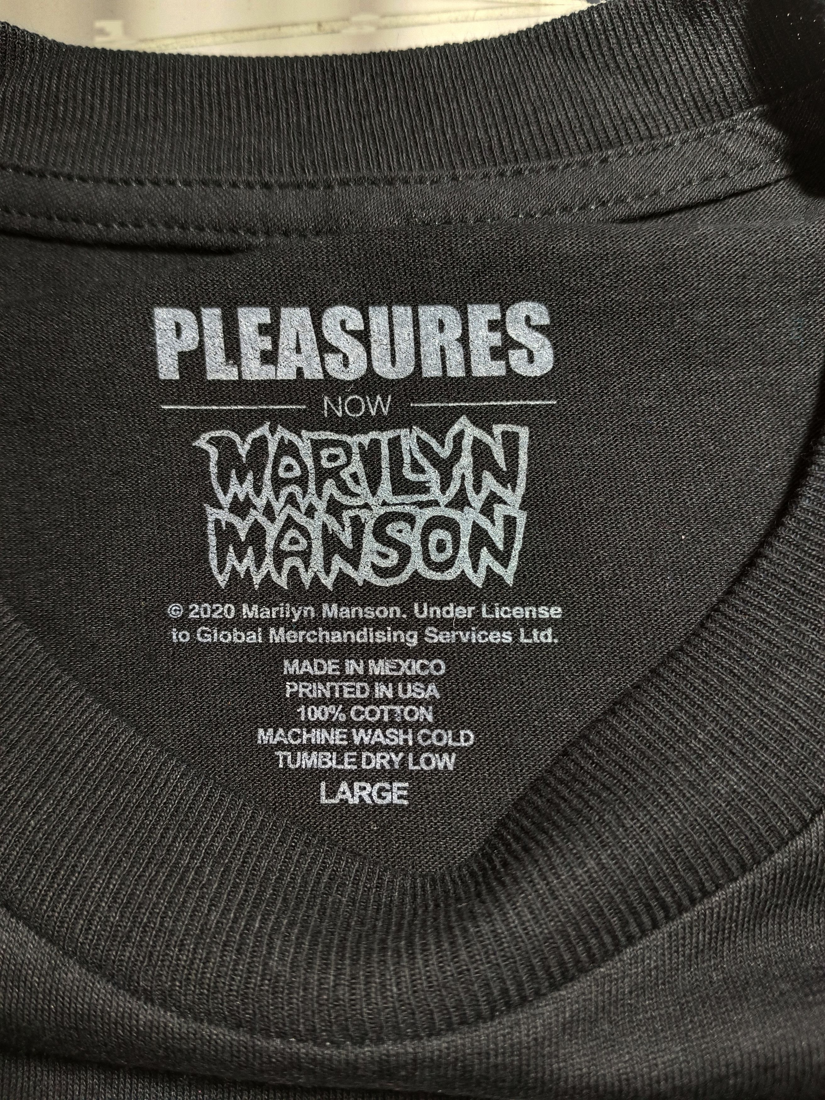 Band Tees × Marilyn Manson Pleasures x Marilyn Manson Tee Size US L / EU 52-54 / 3 - 5 Thumbnail