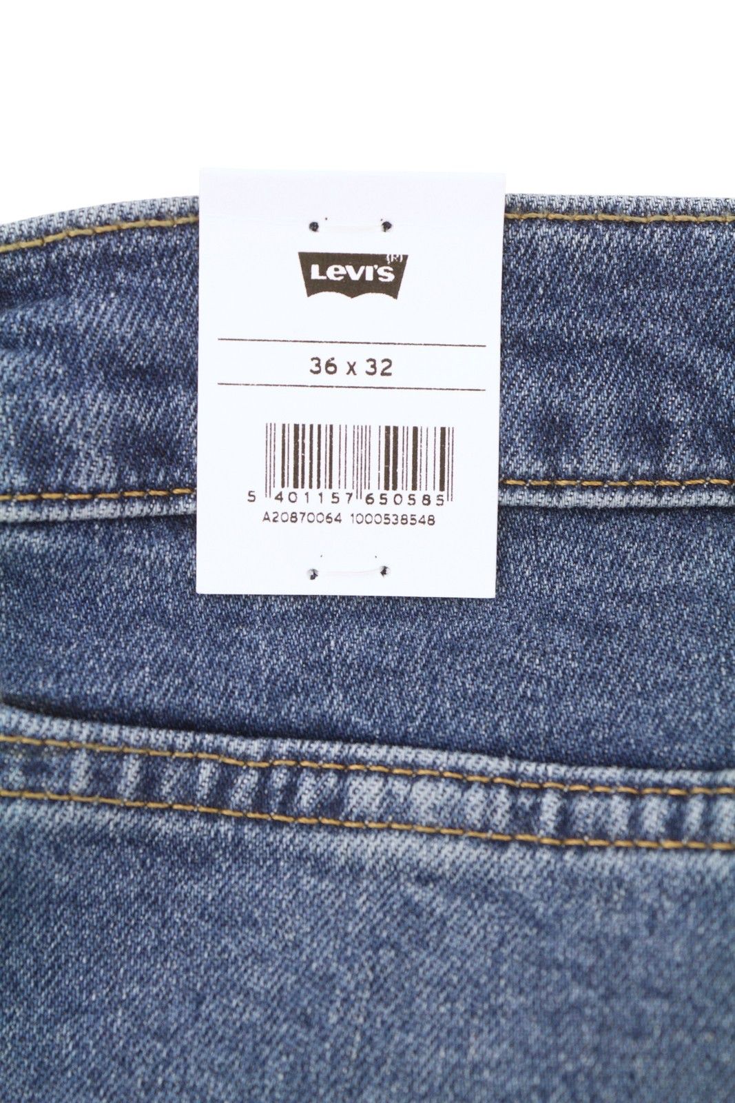 Levi's 512 W36/L32 Slim Taper Stretch Faded Blue Jeans 87068 Size US 36 / EU 52 - 9 Thumbnail