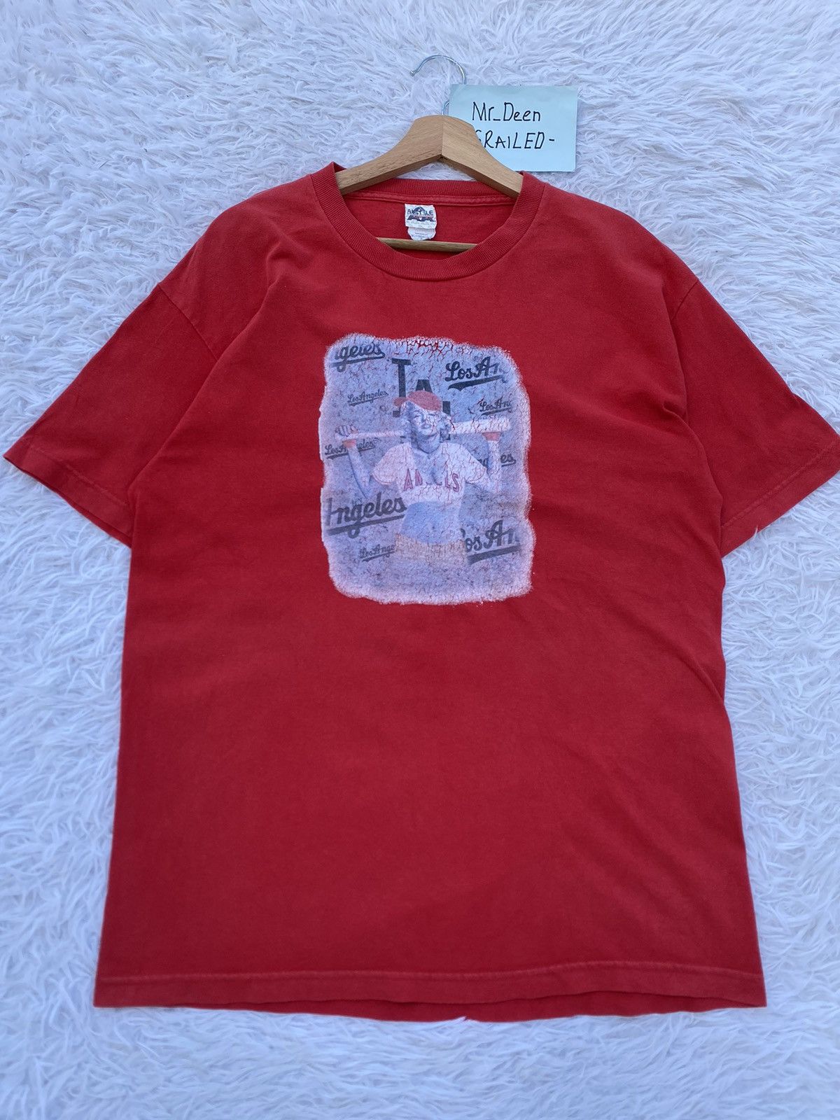 MLB Rare Vintage Marilyn Monroe Los Angeles Angles Tshirt Size US L / EU 52-54 / 3 - 6 Thumbnail