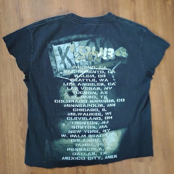 Other Vintage Korn 2004 Tour T-Shirt Cropped & Chopped Size M / US 6-8 / IT 42-44 - 5 Thumbnail