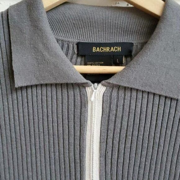 Bachrach Bachrach 1/4 Zip Long Sleeve Collared 2 Toned Pullover Sz. L Size US L / EU 52-54 / 3 - 4 Thumbnail