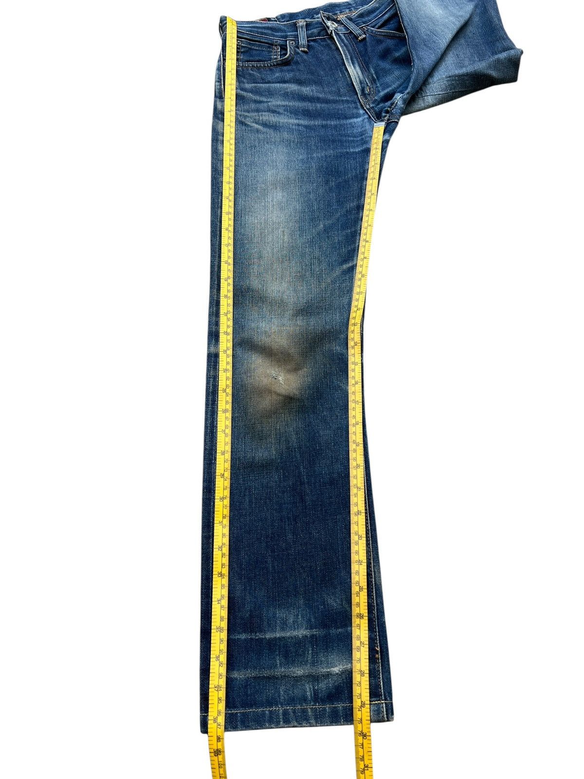 Vintage Vtg Something Edwin Distressed Selvedge Denim Jeans 26x29 Size 26" / US 2 / IT 38 - 13 Thumbnail