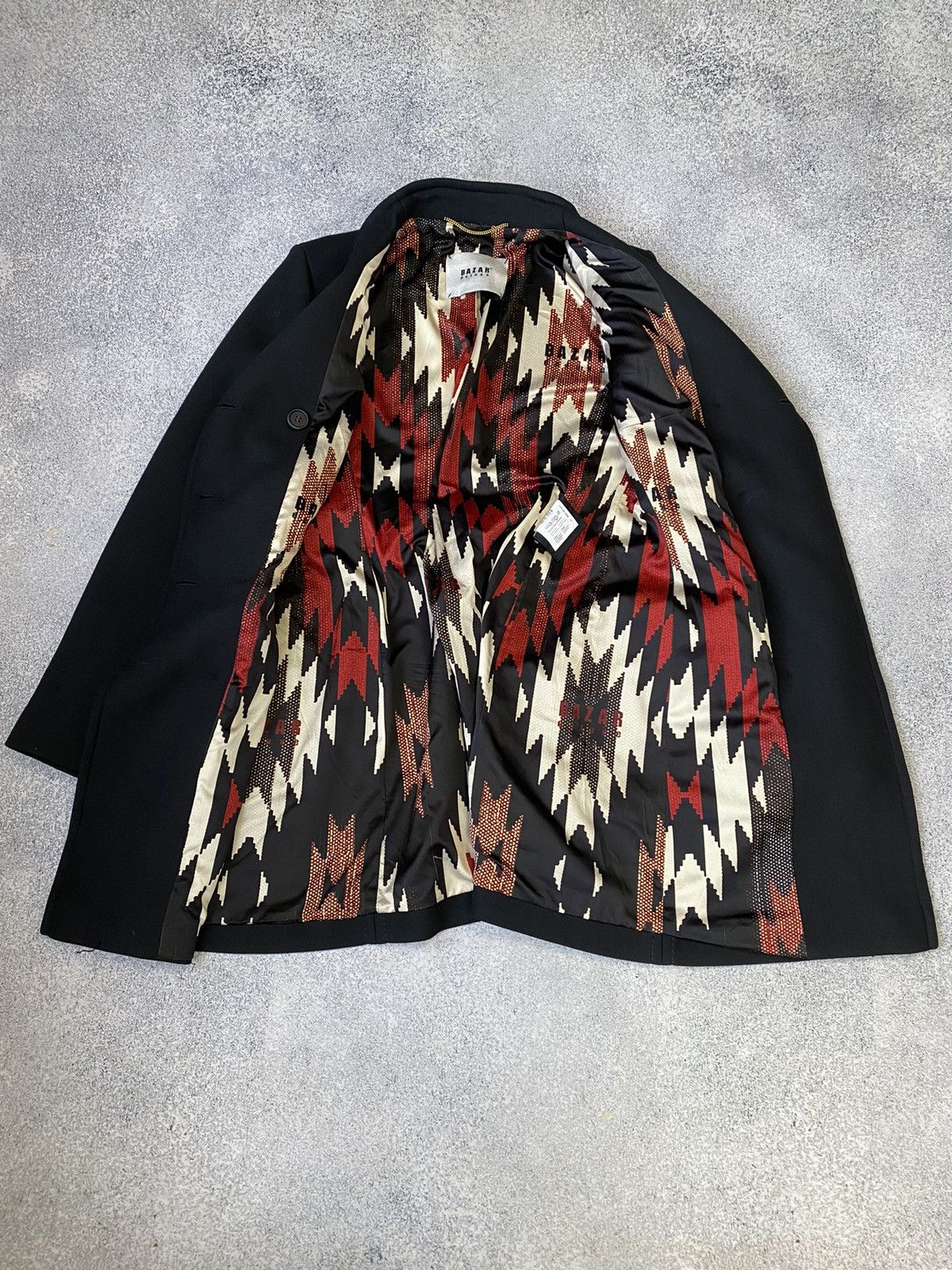 Designer × Vintage Vintage Bazar Deluxe Double Breasted black wool women’s coat Size L / US 10 / IT 46 - 10 Thumbnail