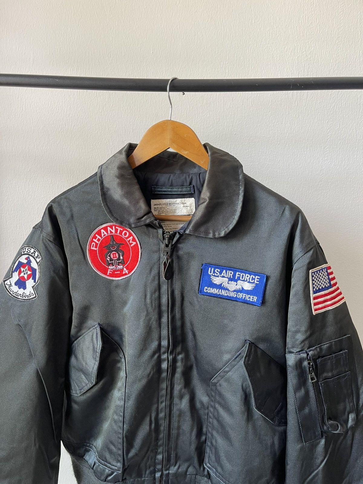 Vintage Vintage Us Air Force Bomber Jacket With Phantom Patches 11 Size US XXL / EU 58 / 5 - 4 Thumbnail