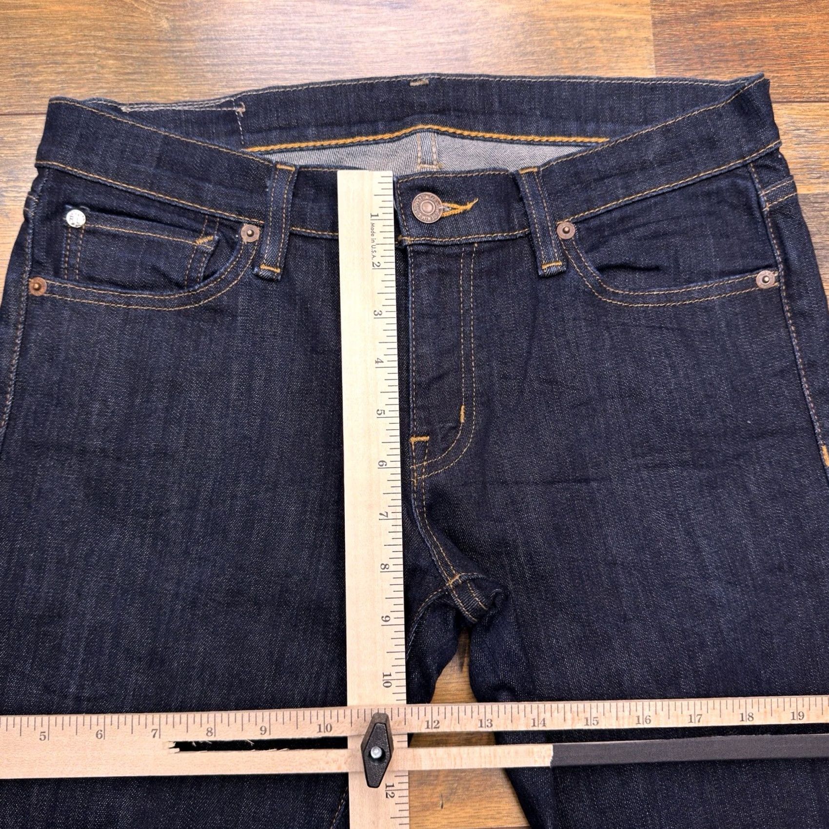 Ralph Lauren Ralph Lauren Denim & Supply Jeans Skinny 30 Mid Rise Stretch Blue Womens Regular 5-Pocket USA Logo Denim Cotton Blend Zip Inseam 29.5 Size 30" / US 8 / IT 44 - 7 Thumbnail