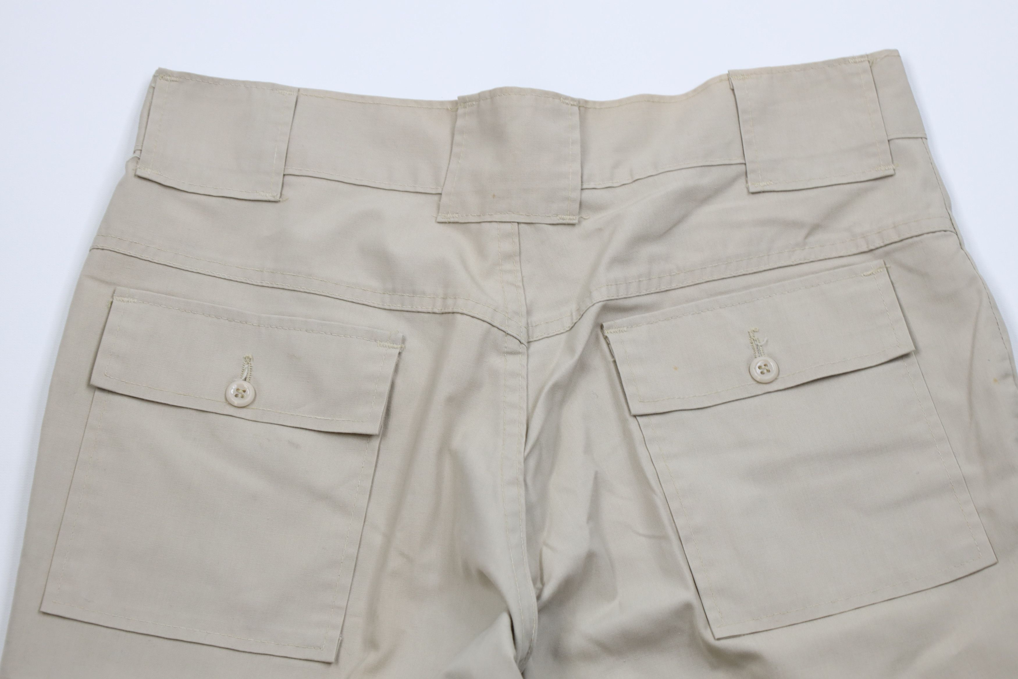Woolrich Woolen Mills Vintage 70s Woolrich Flared Wide Leg Utility Pants Beige USA Size US 32 / EU 48 - 9 Thumbnail