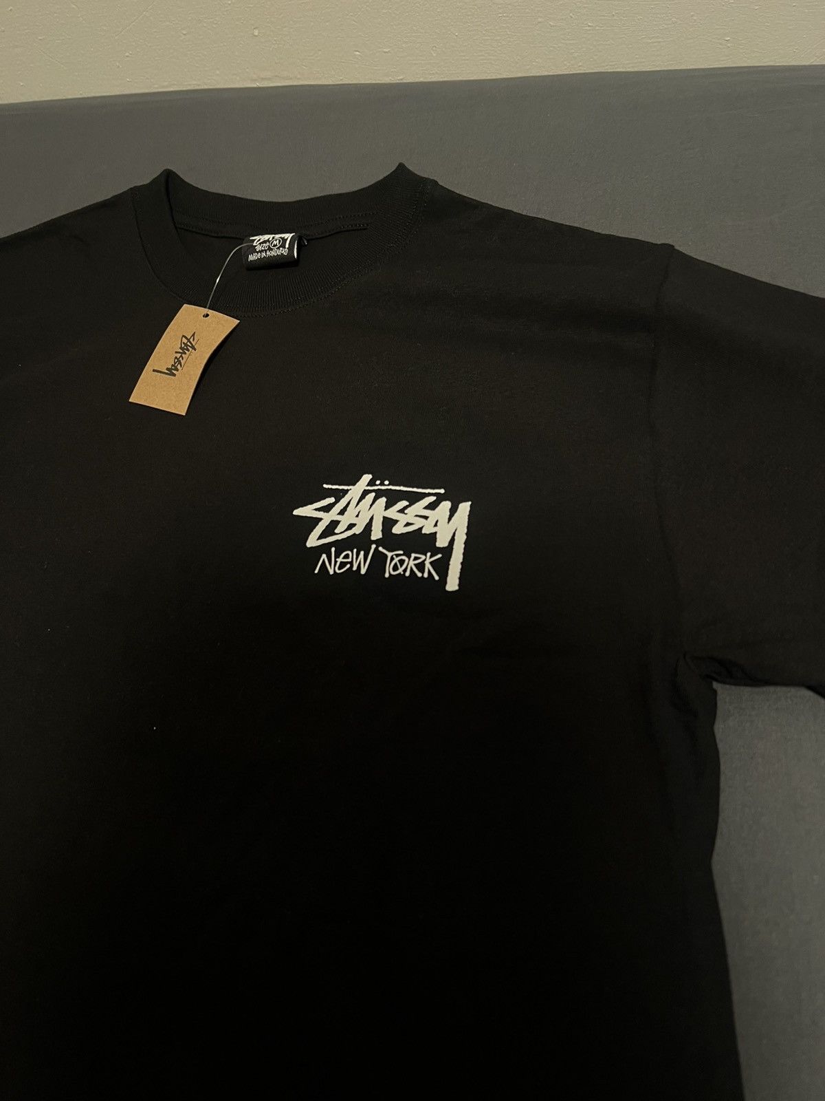 Stussy Stussy New York Exclusive Stock Tee Black Size Medium Size US M / EU 48-50 / 2 - 3 Thumbnail