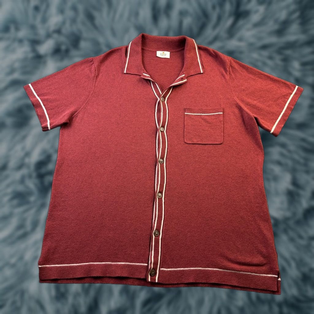 Marine Layer Marine Layer Shirt Mens Extra Large Red Button Up Size US XL / EU 56 / 4 - 1 Thumbnail