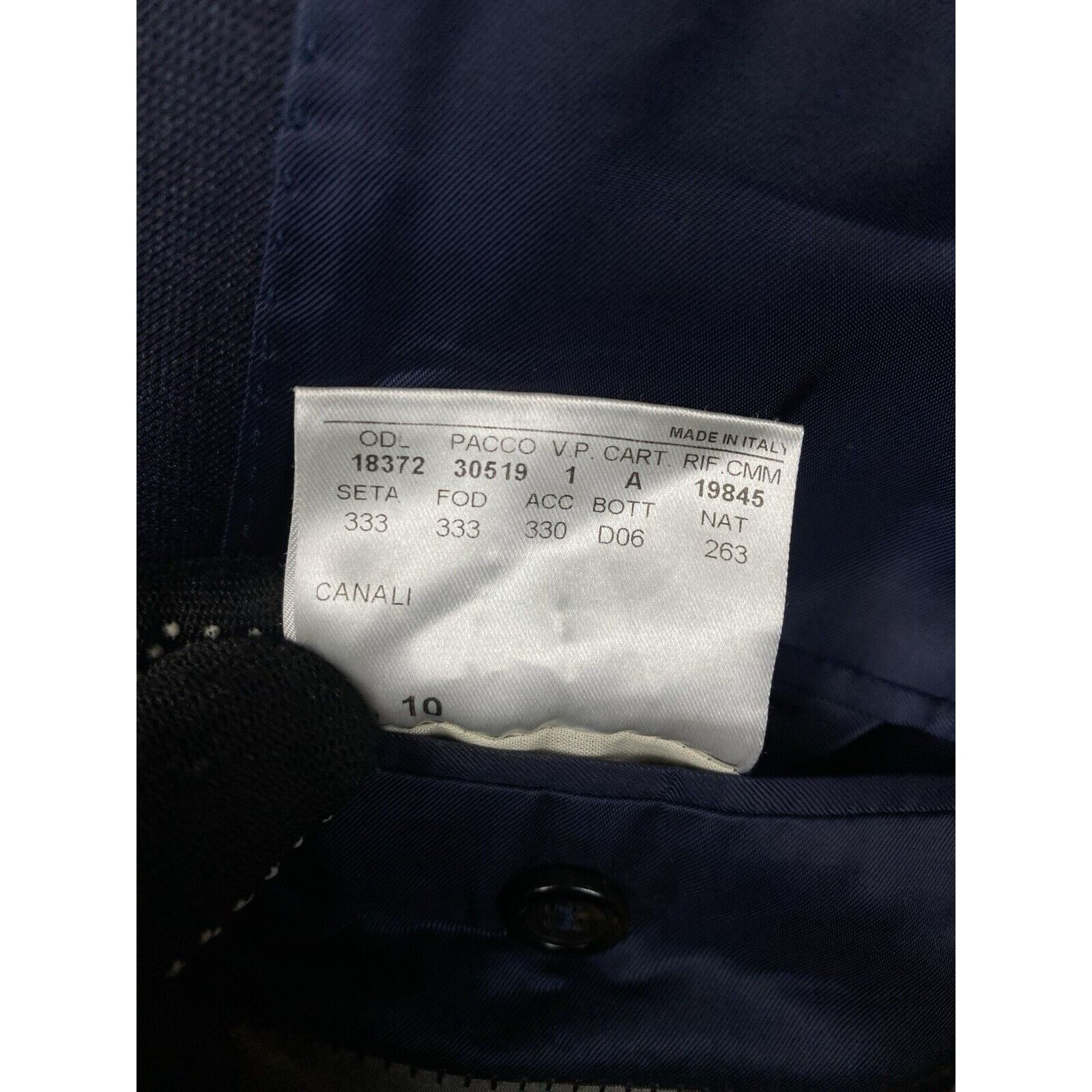 Canali Canali Men's Blue Wool Striped Blazer Sportcoat Jacket Size Size 54R - 12 Thumbnail