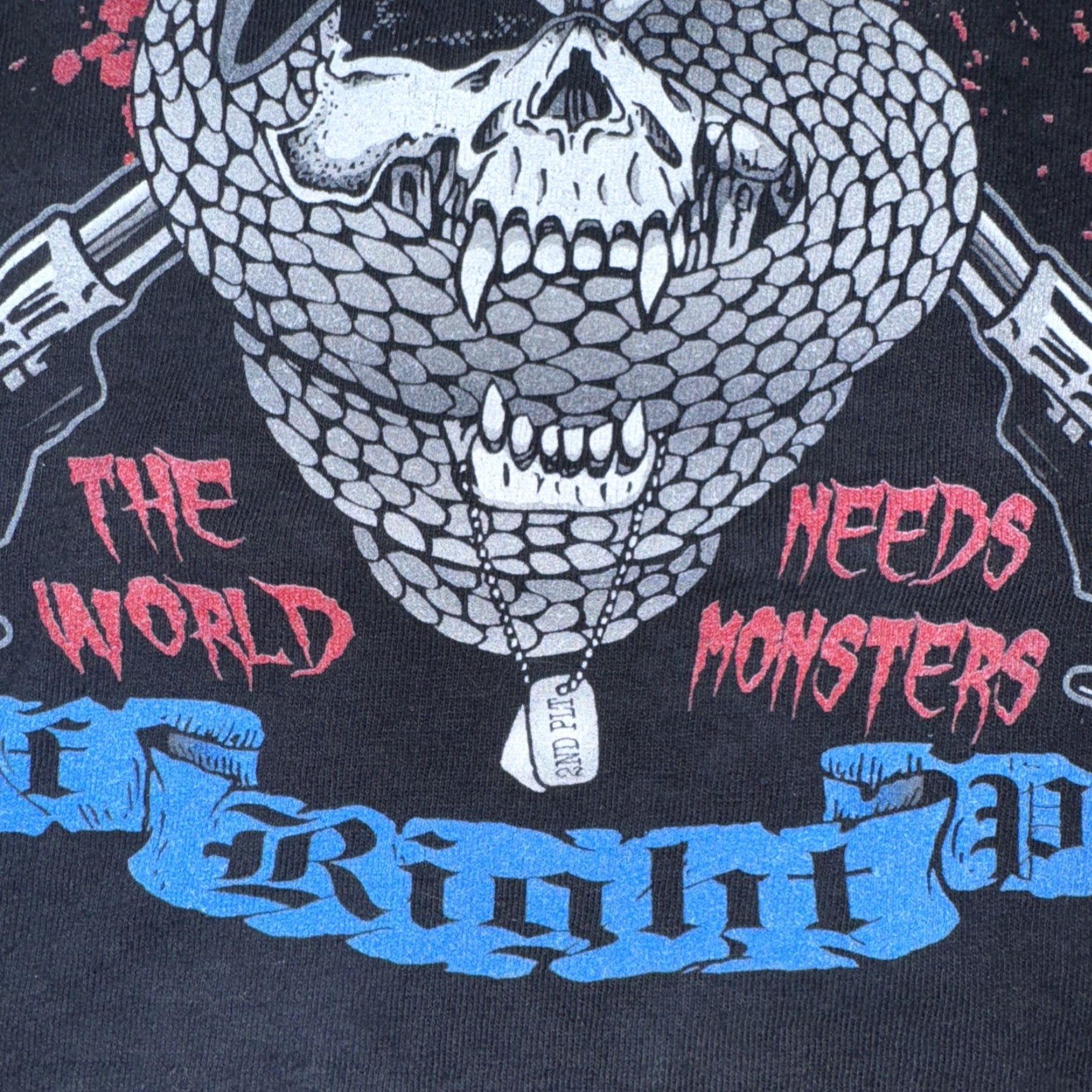 Gildan VINTAGE Gildan Military Punishers T-Shirt Mens Adult Medium Black Fort Benning M Size US M / EU 48-50 / 2 - 3 Thumbnail
