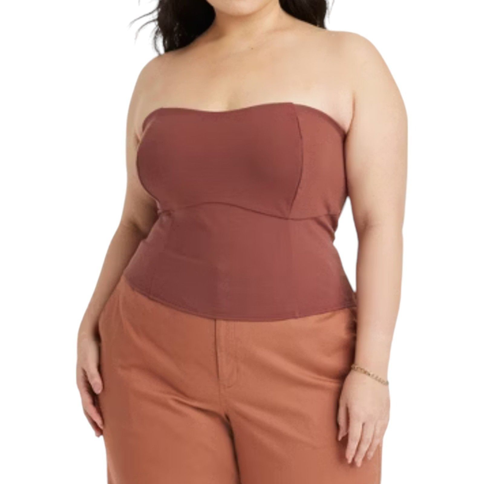 Other A New Day - Women's Tube Top - Brown - XXL Size XXL / US 16-18 / IT 52-54 - 1 Thumbnail