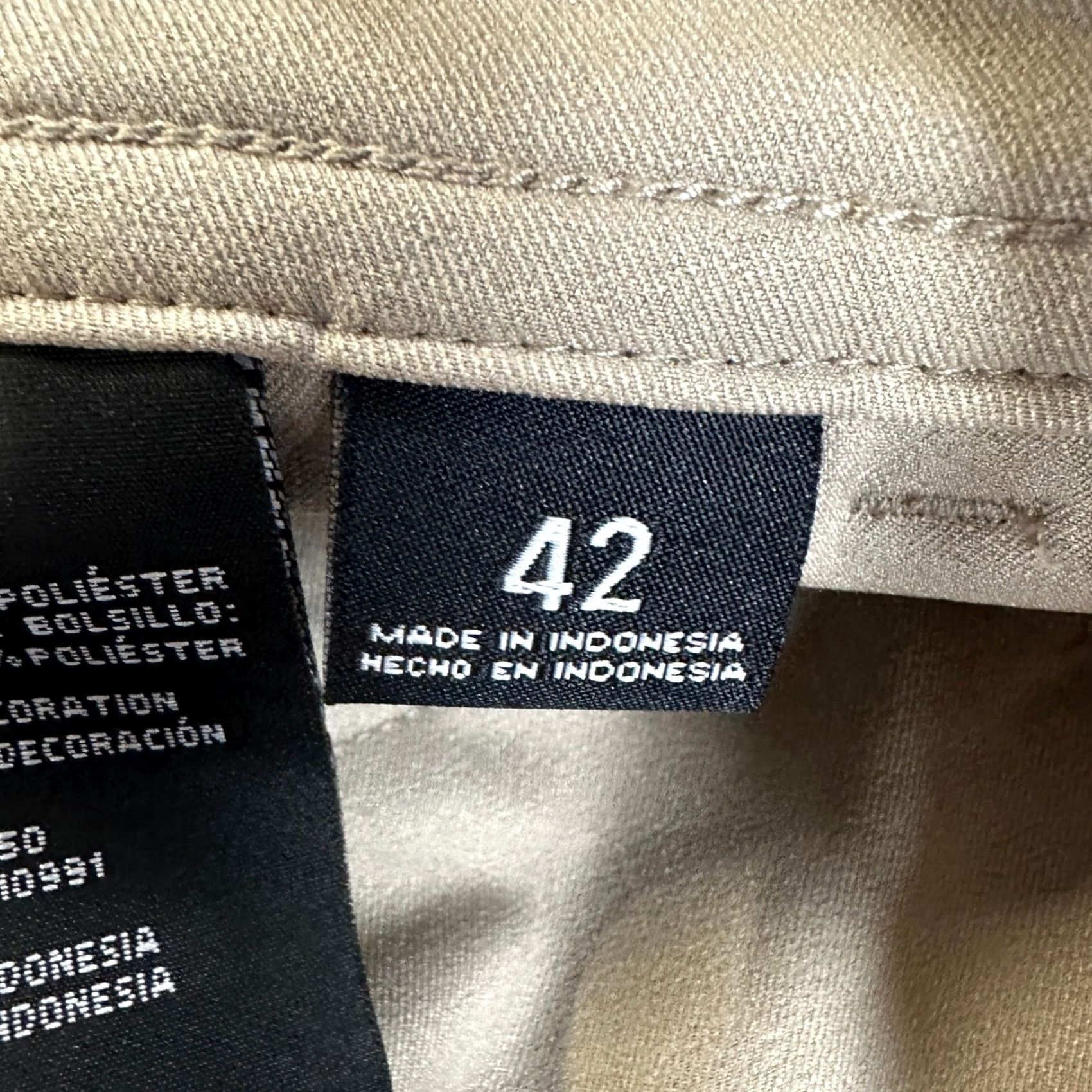 Vintage 32 Degrees Cool Mens Chino Pants 42 Tan Performance Tech Stretch Flat Front NEW Size US 42 / EU 58 - 6 Thumbnail