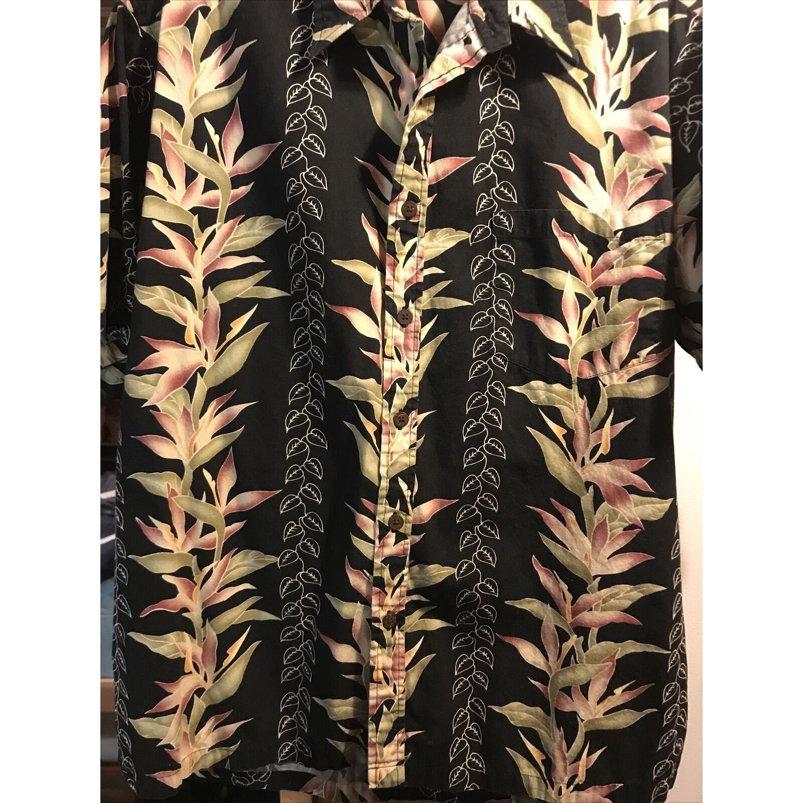 Other Cooke Street Honolulu Men’s L Black SS Cotton Hawaiian Shirt Size US L / EU 52-54 / 3 - 8 Thumbnail
