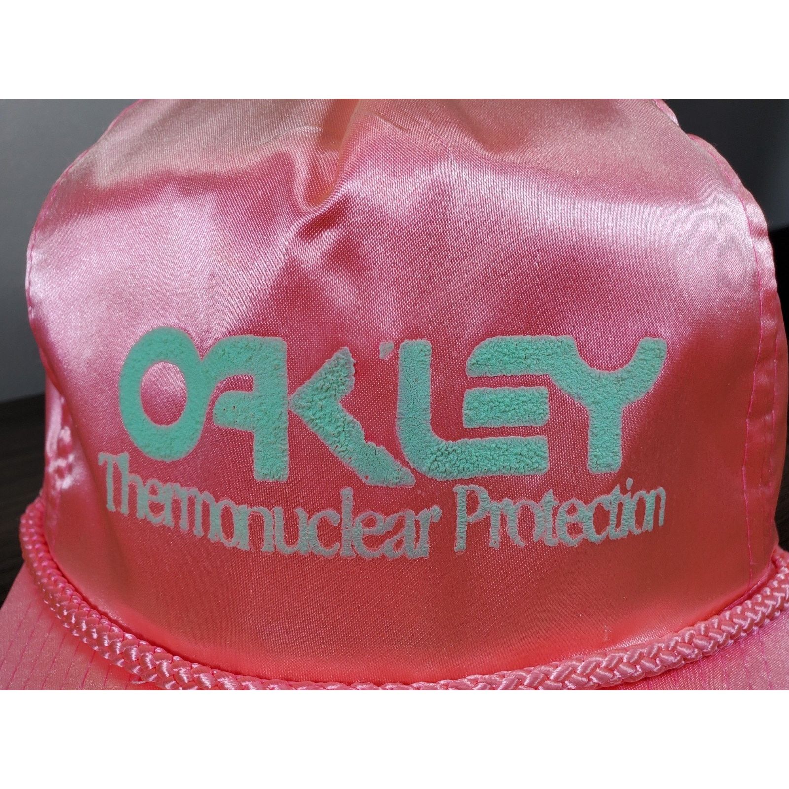 Oakley × Vintage Vintage Oakley Hat Thermonuclear Protection Nylon Cap *READ* Size ONE SIZE - 8 Thumbnail