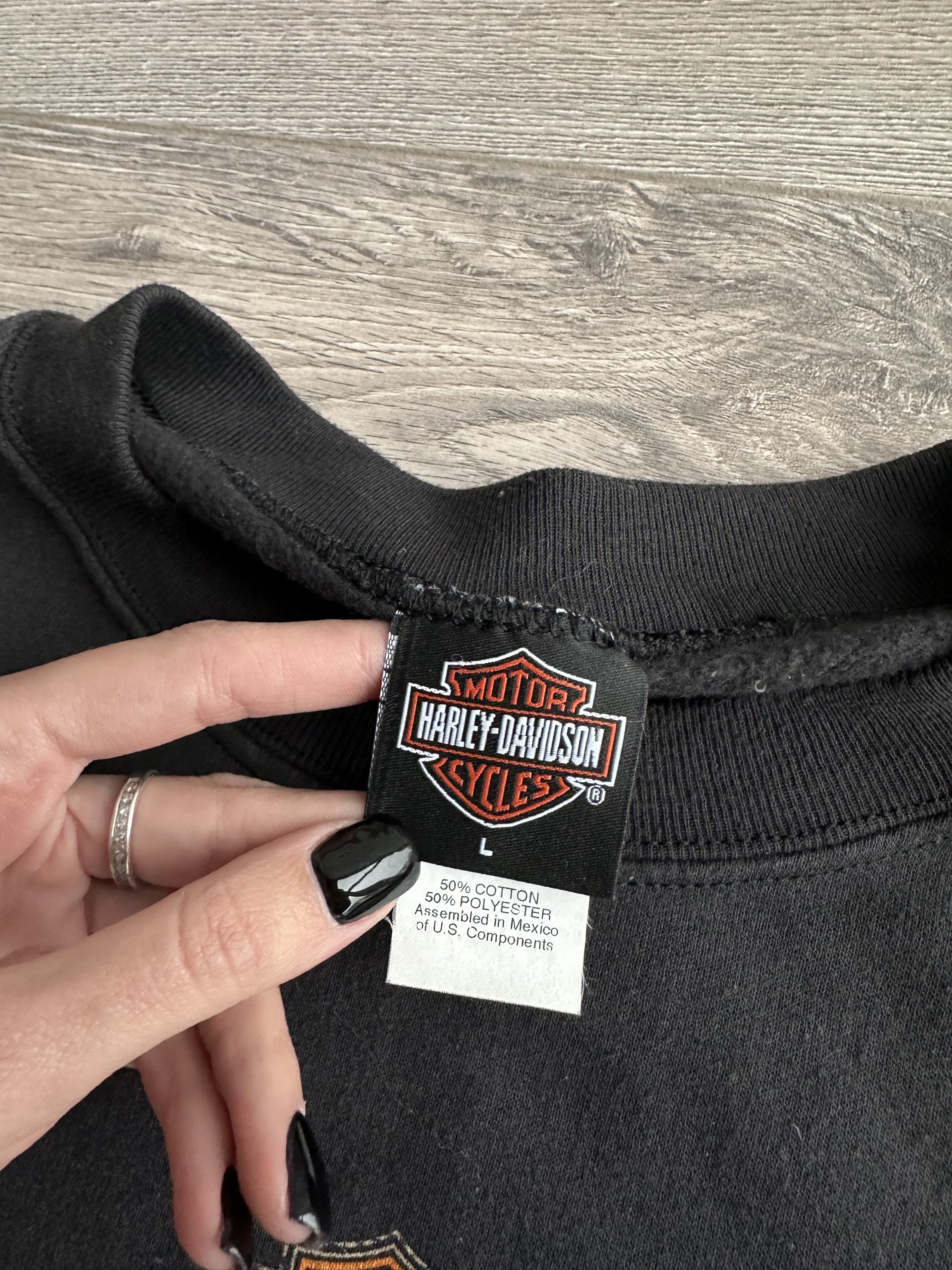 Harley Davidson × Vintage Harley Davidson Vintage Sweatshirt Size US L / EU 52-54 / 3 - 5 Thumbnail