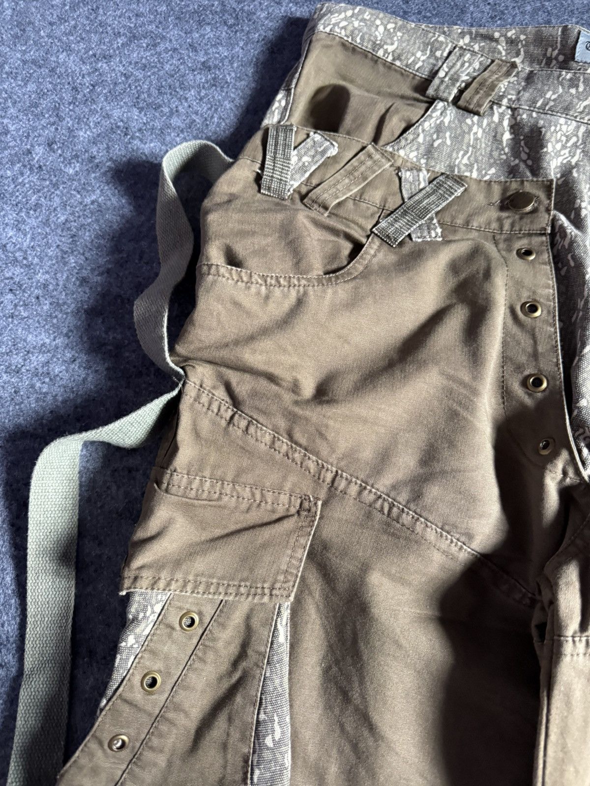 PPFM × semanticdesign Tech Too Japan Double Waist Parachute Alien Cargo Pants Size US 36 / EU 52 - 6 Thumbnail