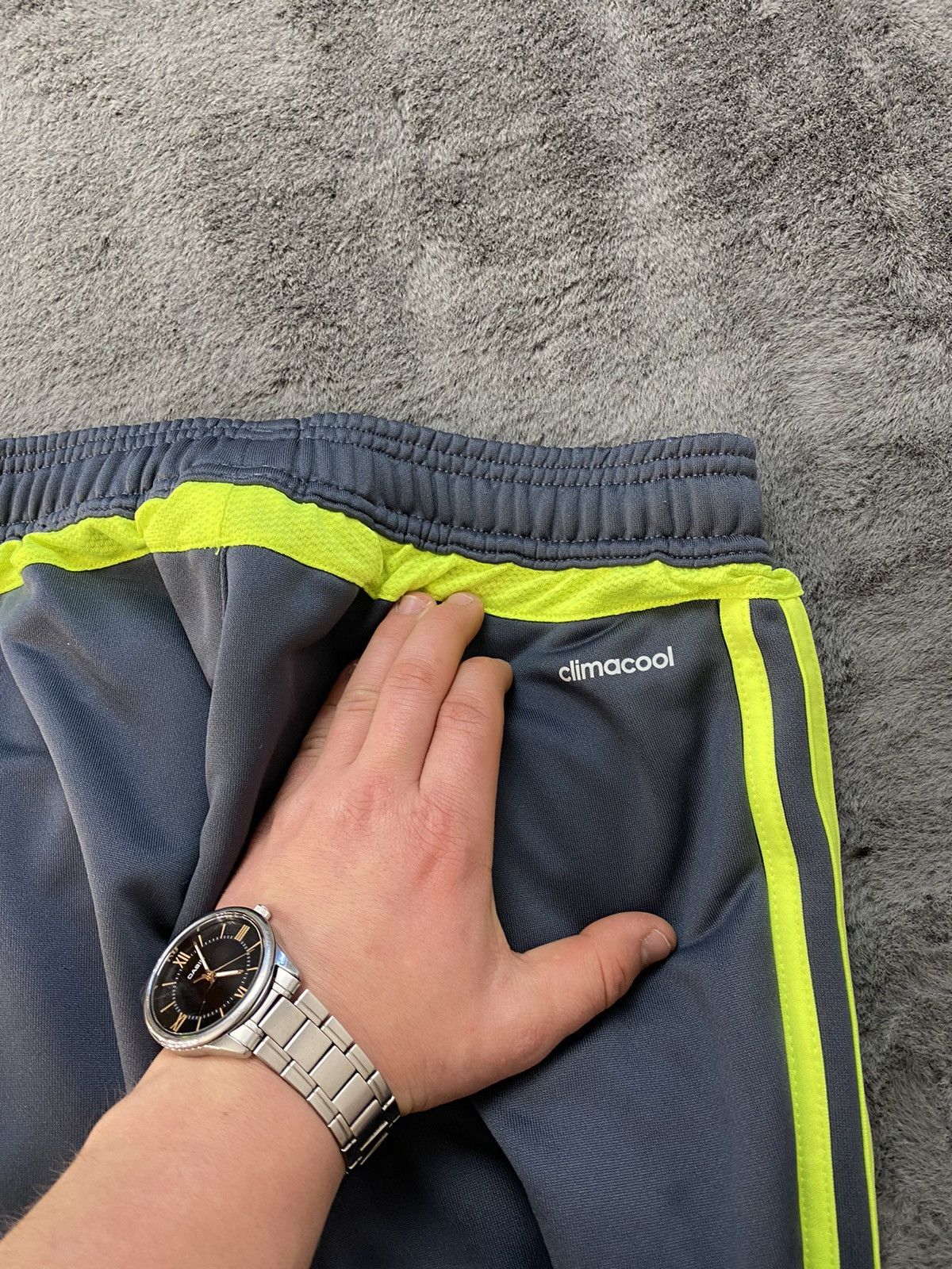 Adidas × Vintage Adidas Real Madrid Track Pants/Joggers Green Stripe Size S Size US 32 / EU 48 - 13 Thumbnail