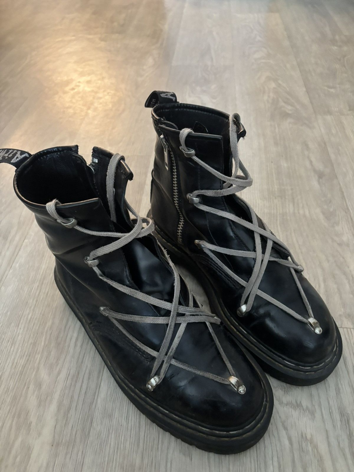 Dr. Martens × Rick Owens Rick Owens x Dr. martens Hightop Boots Size US 11 / EU 44 - 1 Thumbnail