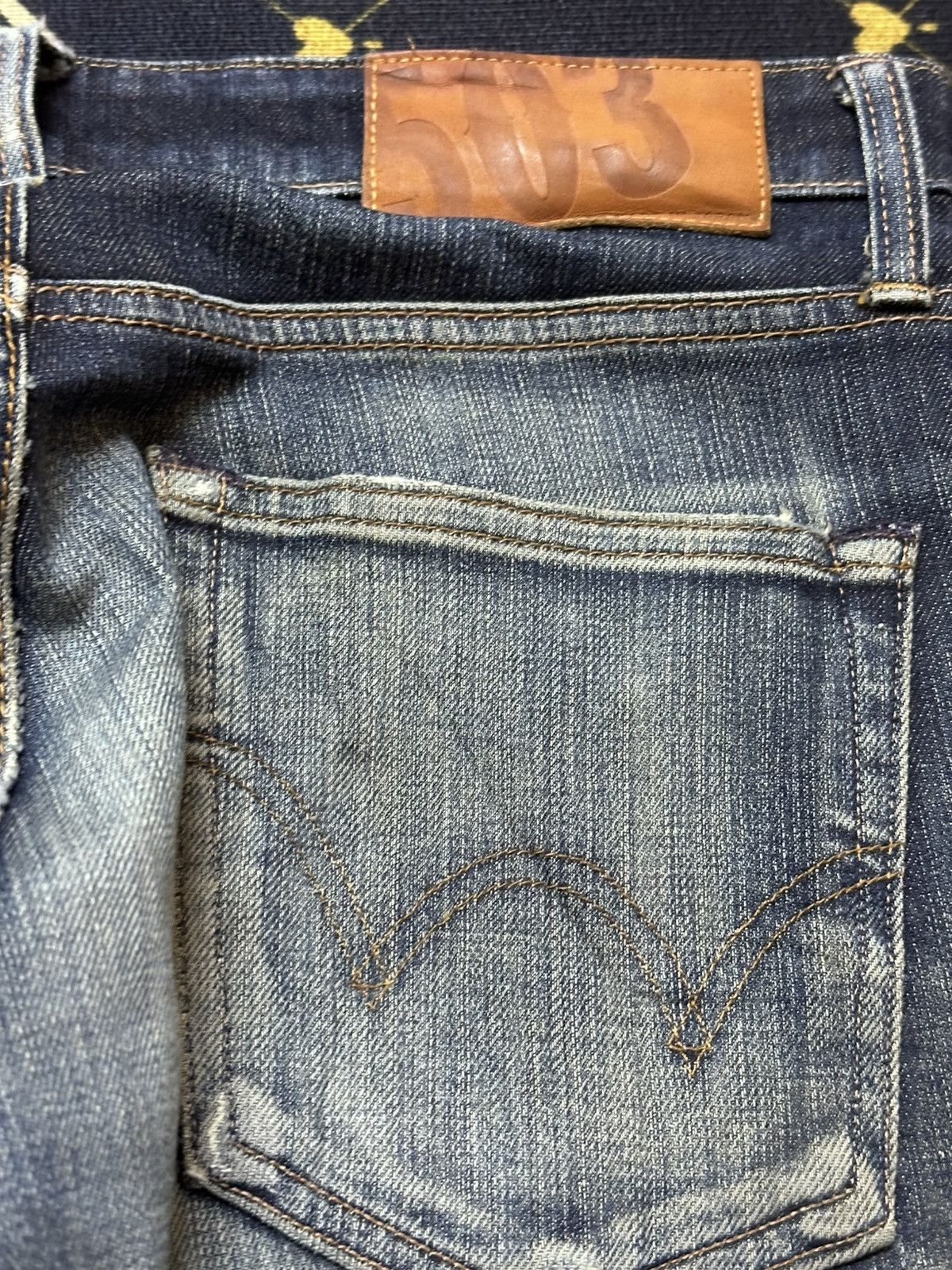 Edwin Vintage Edwin 503 Straight Cut Mudwash Denim Size US 31 - 8 Thumbnail
