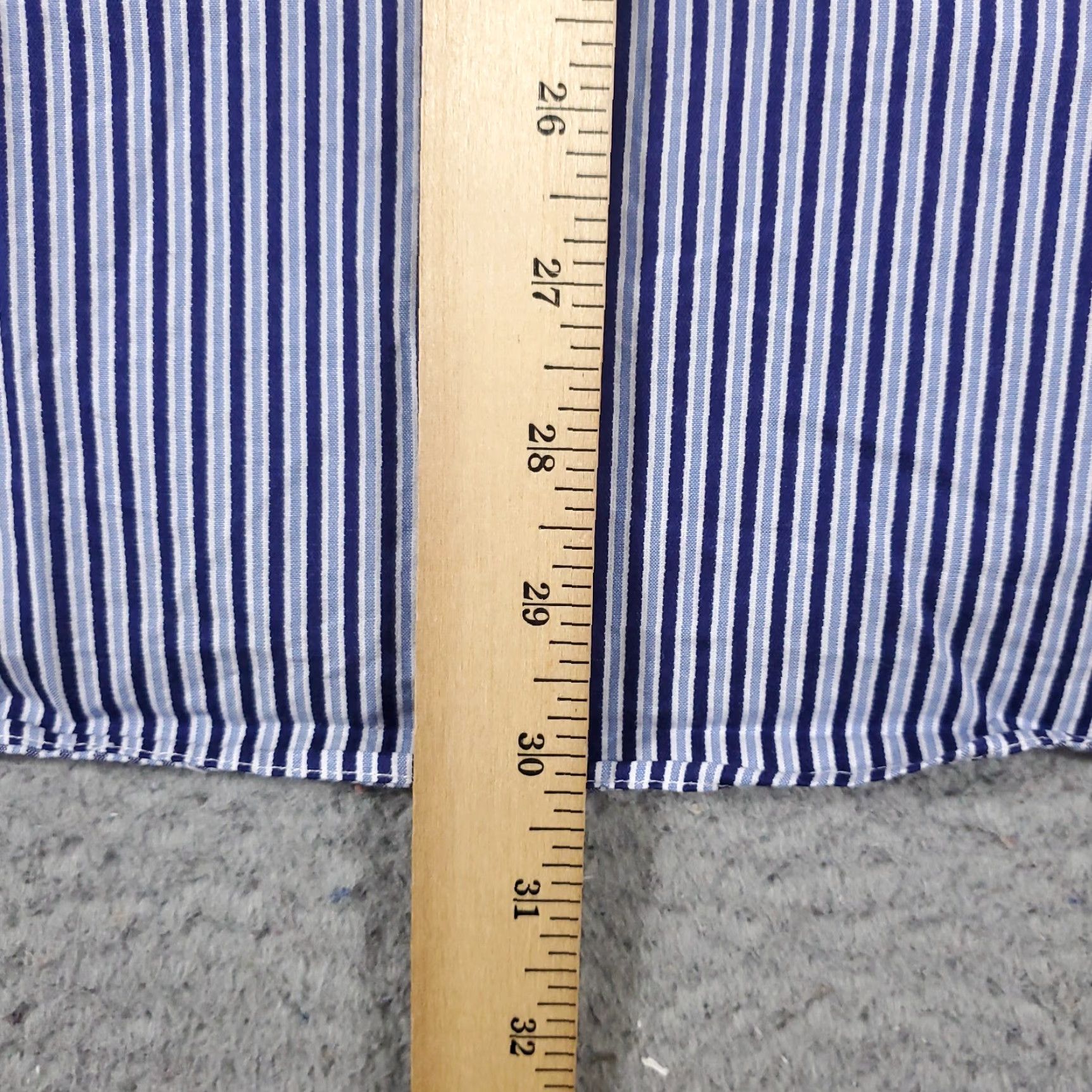 Tommy Bahama Tommy Bahama Dress Shirt Mens 17 Blue Striped Long Sleeve Button Up Classic Preppy Size 46R - 4 Thumbnail
