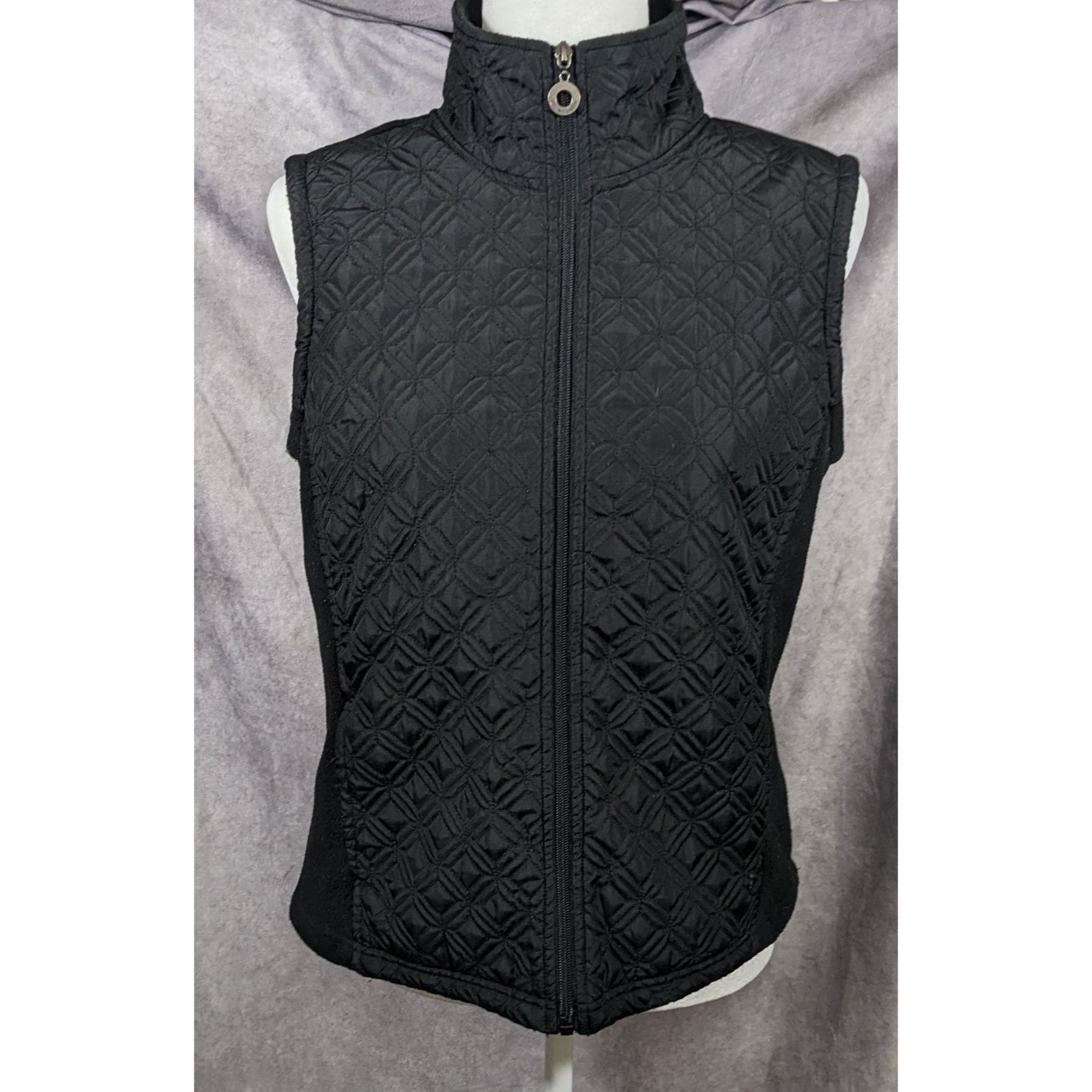 Other Preppy Chic Black Quilted Winter Vest by E-Studio Size M / US 6-8 / IT 42-44 - 5 Thumbnail