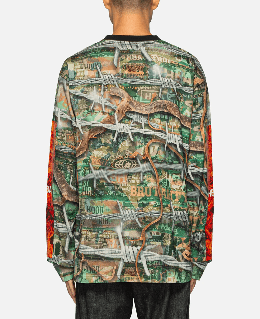Hood By Air Ablaze Box Camo L/S Crew Neck T-shirt Size US L / EU 52-54 / 3 - 3 Thumbnail