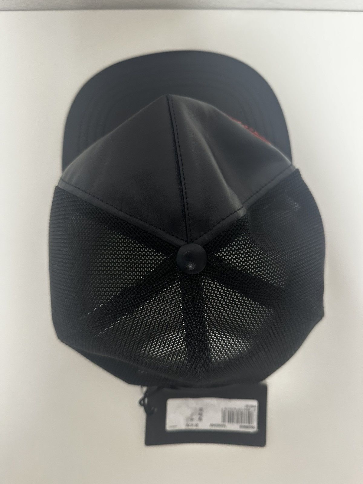 Versace Versace Leather Logo Trucker Hat Size ONE SIZE - 6 Thumbnail