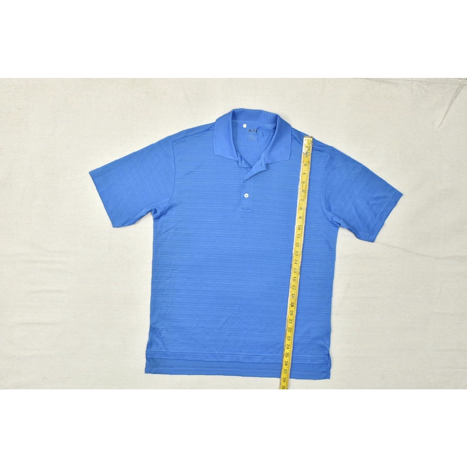Adidas Adidas Golf Polo Shirt Mens Small Blue Short Sleeve Striped Polyester Polo Shirt Size US S / EU 44-46 / 1 - 3 Thumbnail