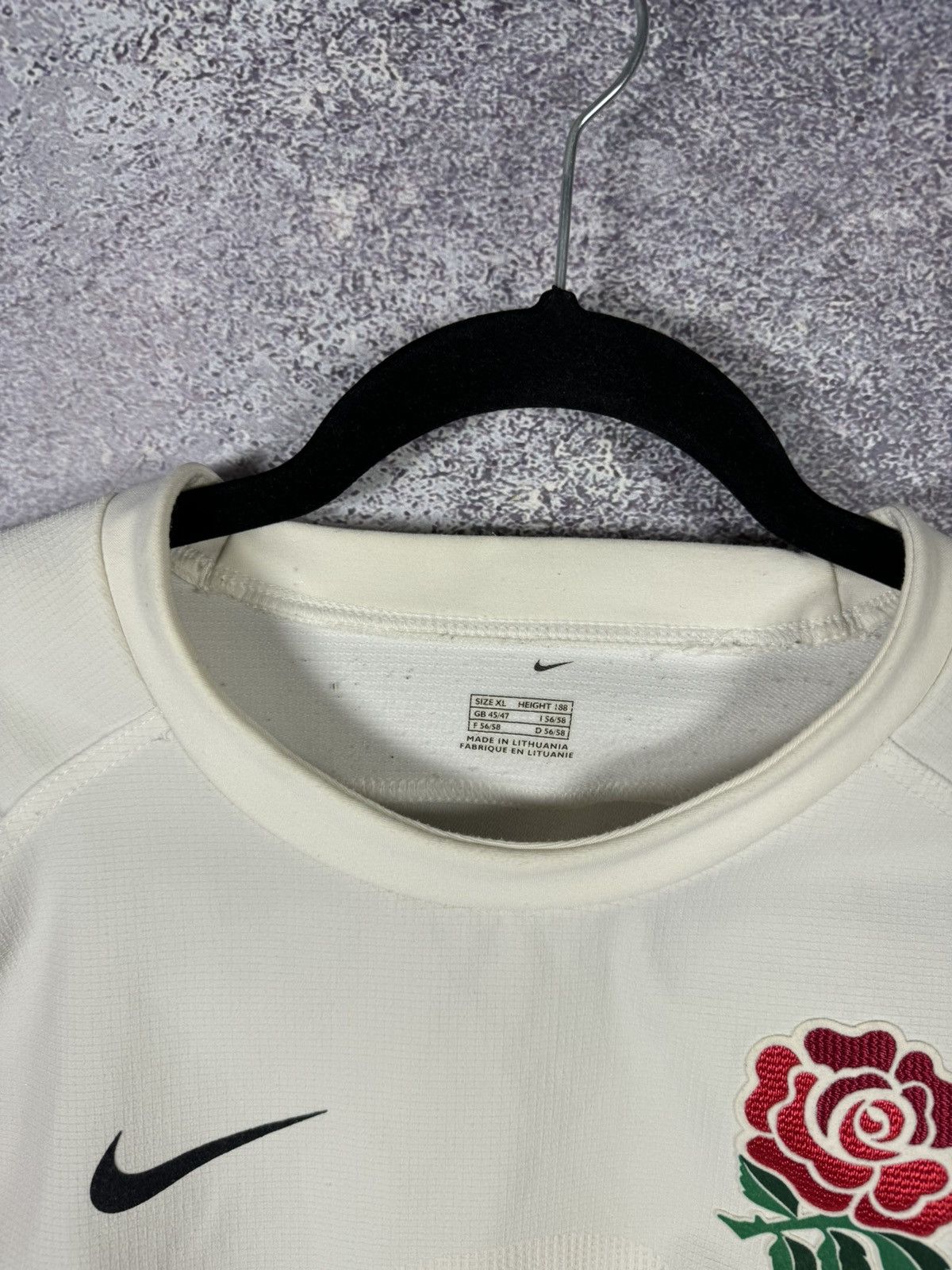 Nike × Vintage ENGLAND 2005 Home Rugby Shirt Nike Player Short Sleeve Mens Size US XL / EU 56 / 4 - 10 Thumbnail
