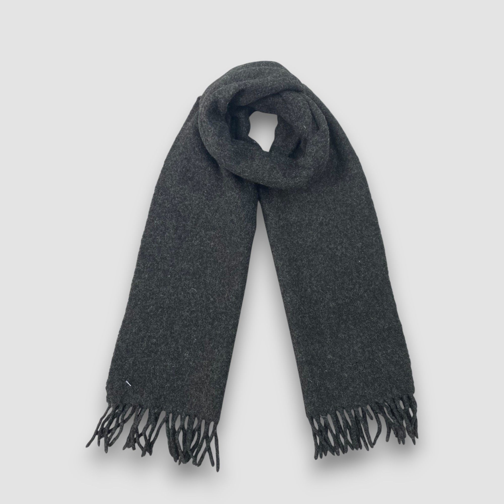 Japanese Brand Vintage Christian Dior Scarf Muffler Wool Winter Scarves Size ONE SIZE - 1 Thumbnail