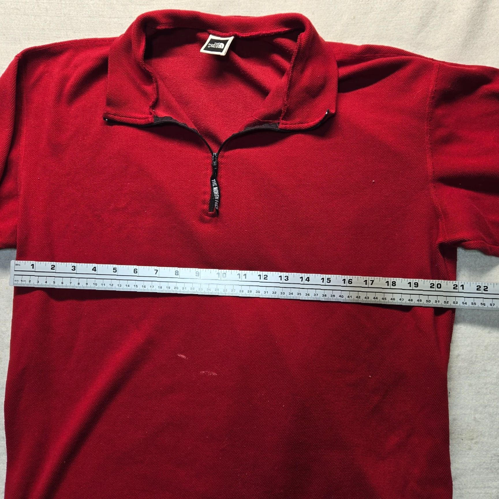 The North Face VINTAGE The North Face Jacket Red Lightweight Outdoors Shirt 1/4 Zip Adult Men's L Size L / US 10 / IT 46 - 4 Thumbnail