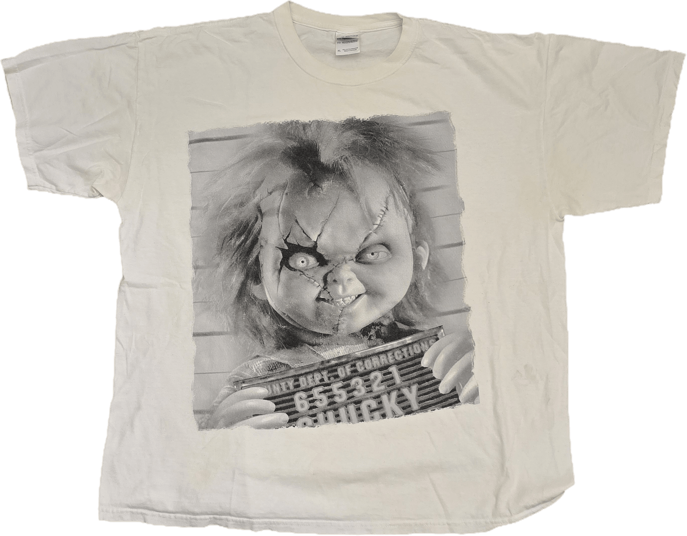 Other 90s vintage movie promo big face Chucky horror shirt Size US XL / EU 56 / 4 - 1 Thumbnail
