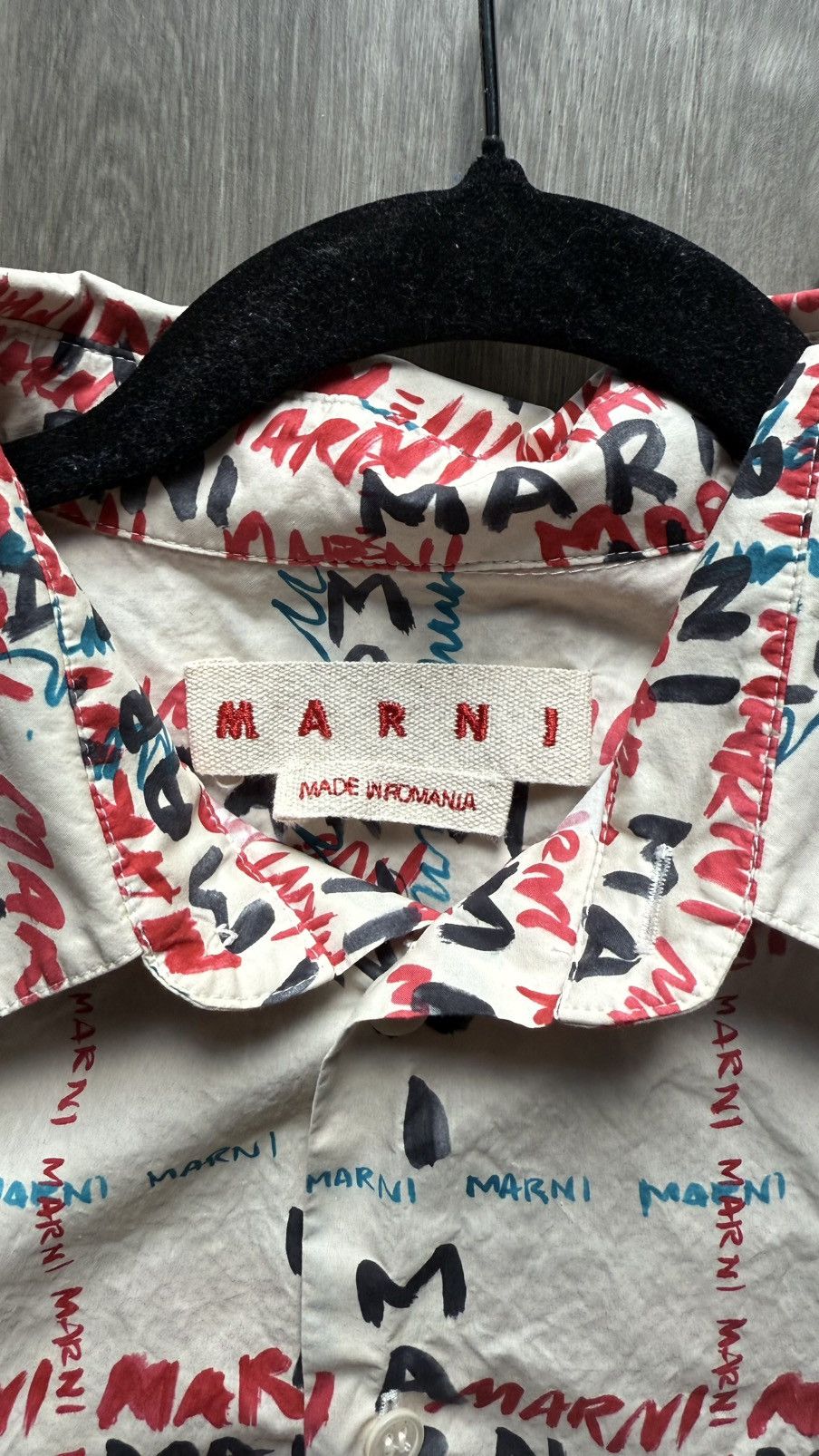 Marni Marni All Over Print Long Sleeve Shirt Size US M / EU 48-50 / 2 - 3 Thumbnail