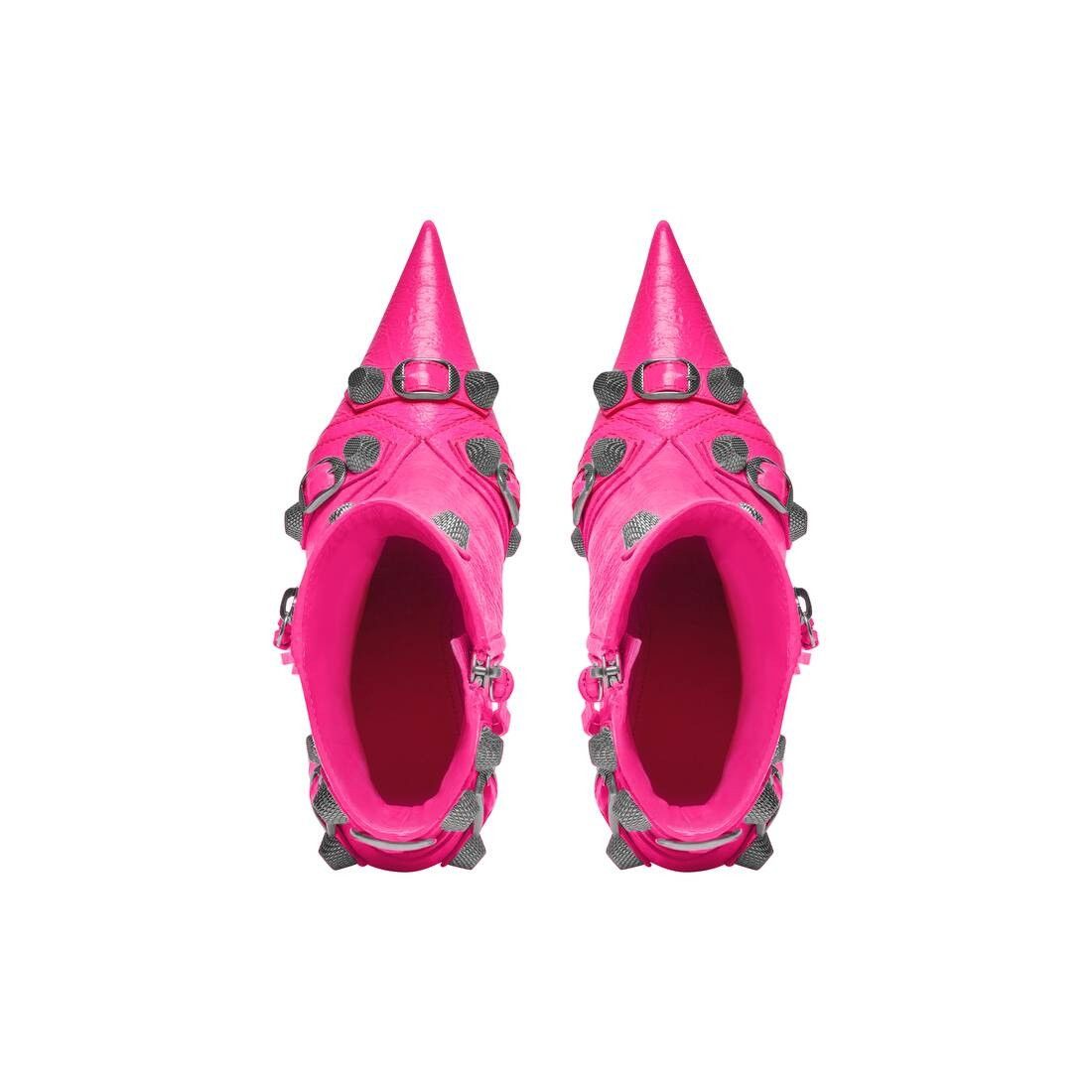 Balenciaga o1bcso1str0625 Cagole 90mm Booties in Fluo Pink Size US 11 / IT 41 - 5 Thumbnail
