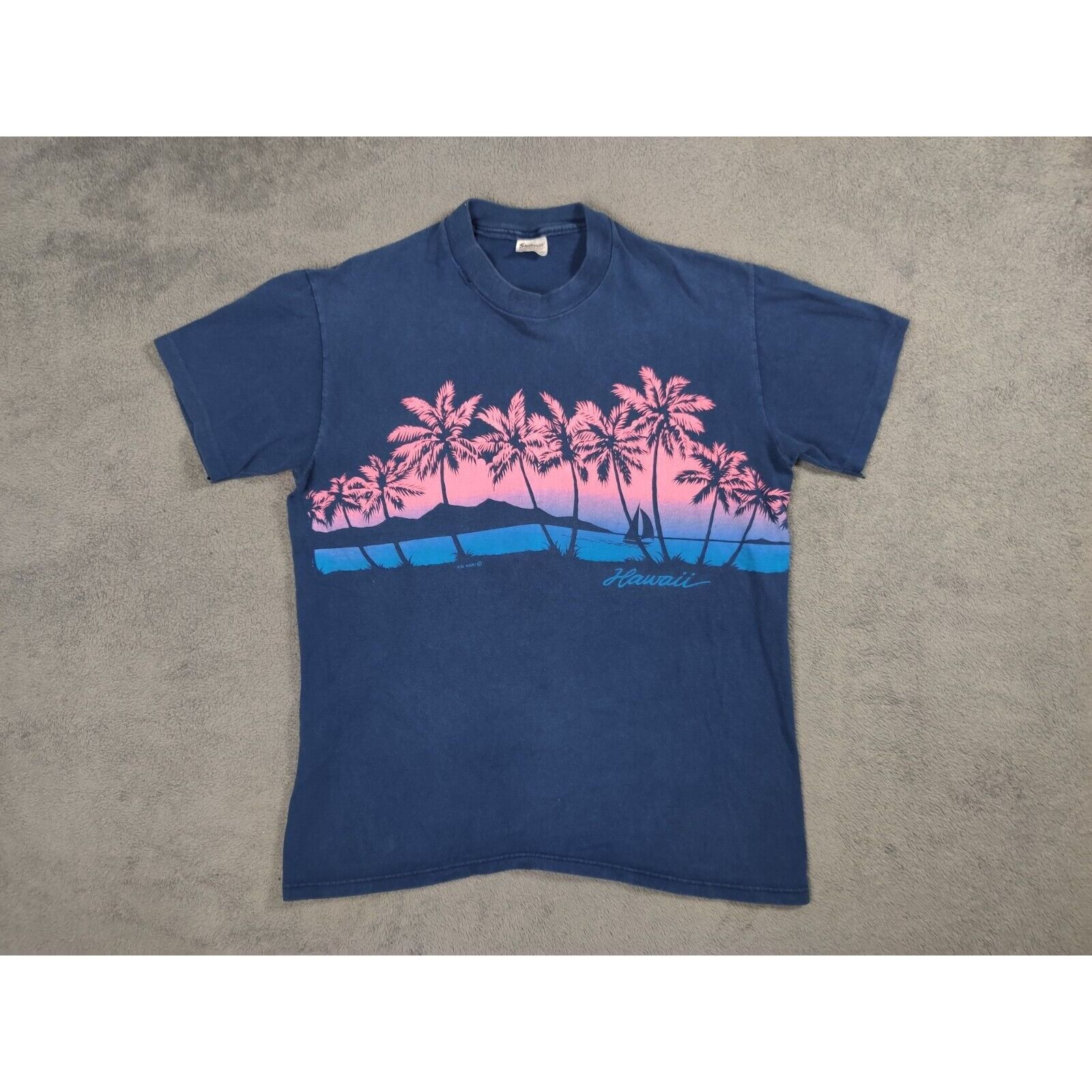 Other VINTAGE Hawaii Shirt Adult Mens Large Blue Floral Beach Size US L / EU 52-54 / 3 - 1 Thumbnail