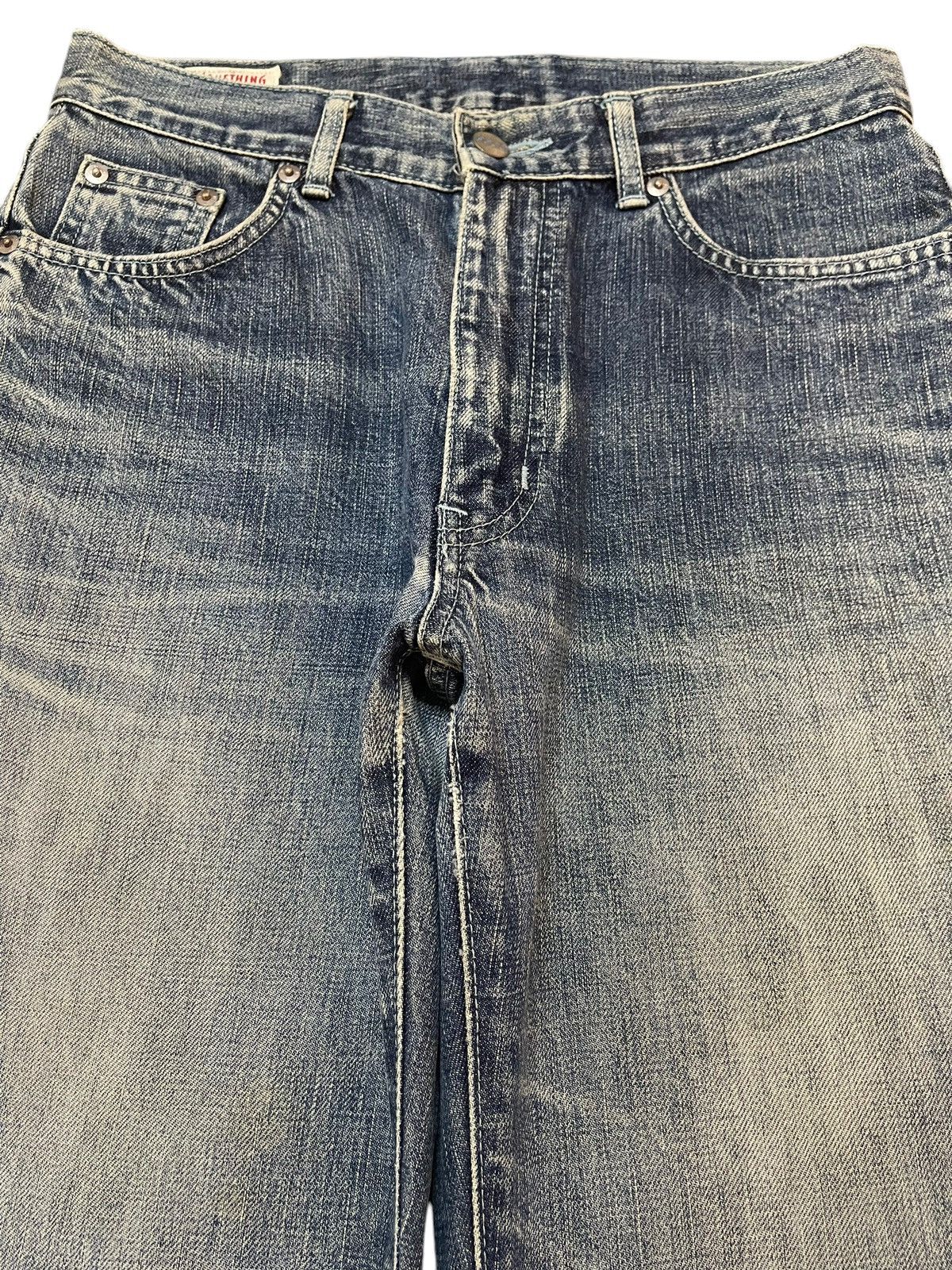 If Six Was Nine Vintage Japanese Brand Blue Faded Wash Style Flare Jeans Size US 29 - 3 Thumbnail